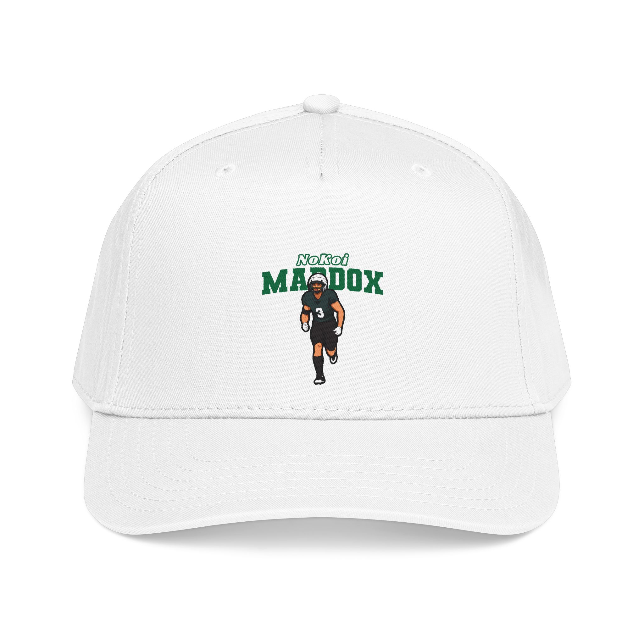 Baseball Cap — character_name_arch in White