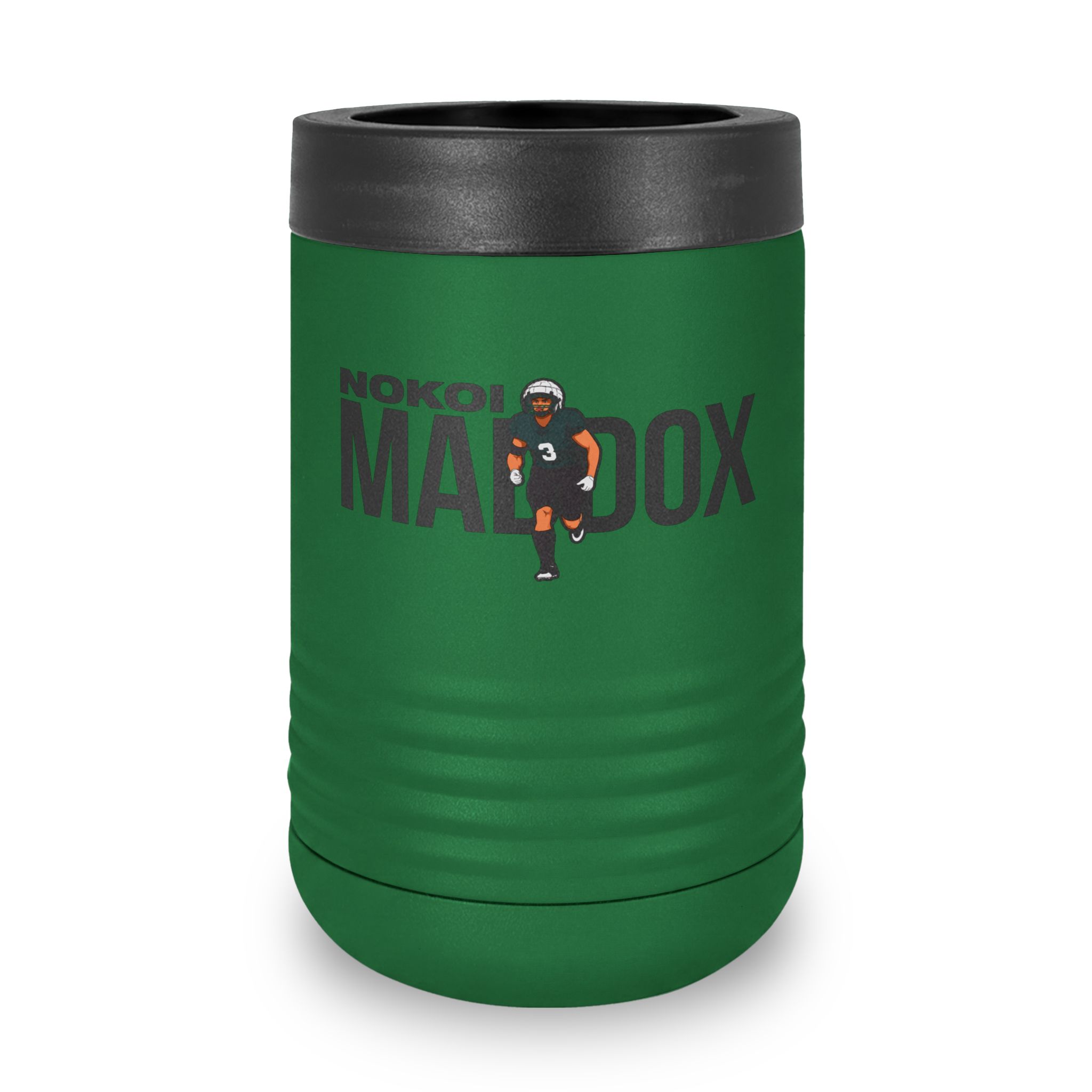 Stainless Can Cooler — character_player_name in Green