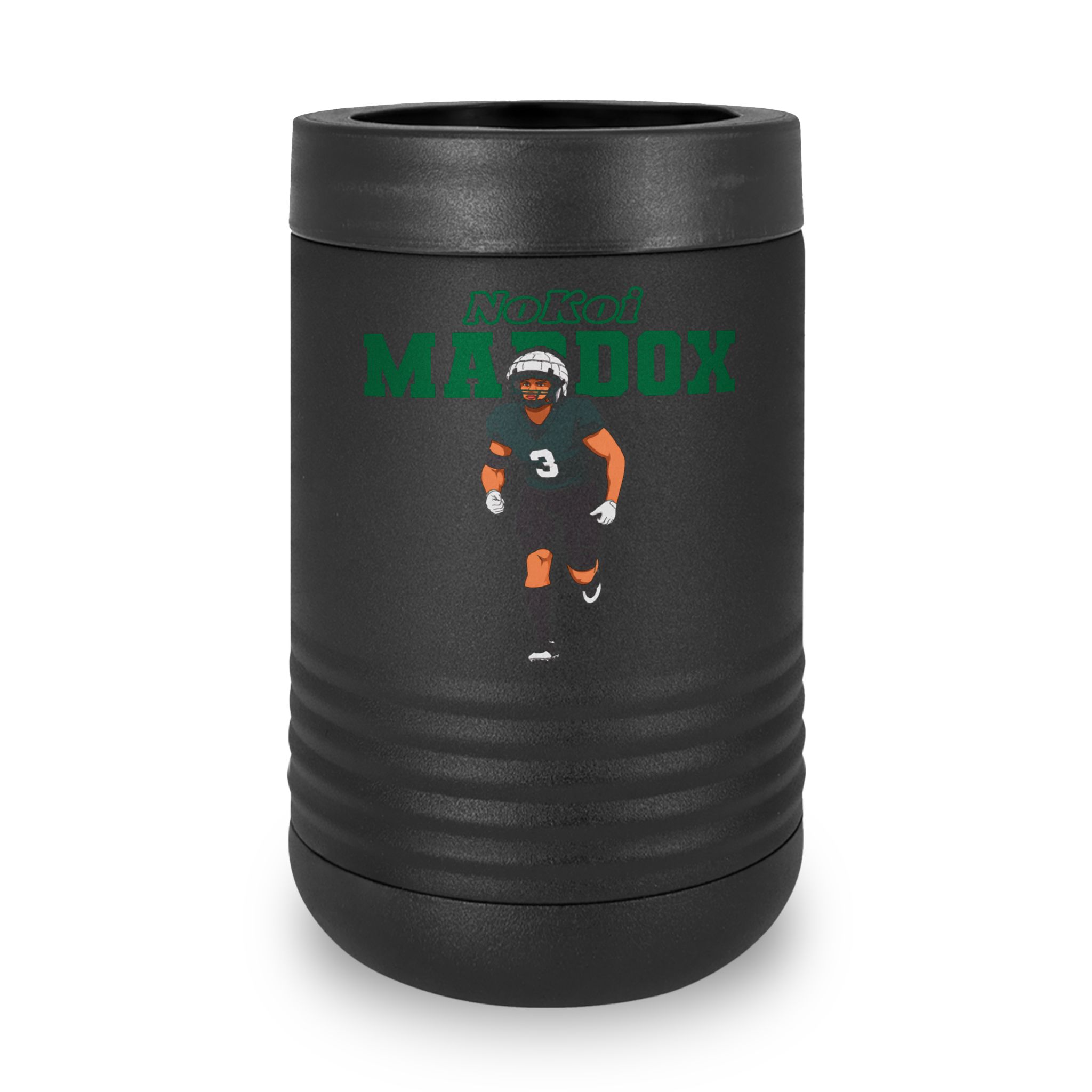 Stainless Can Cooler — character_name_arch in Black