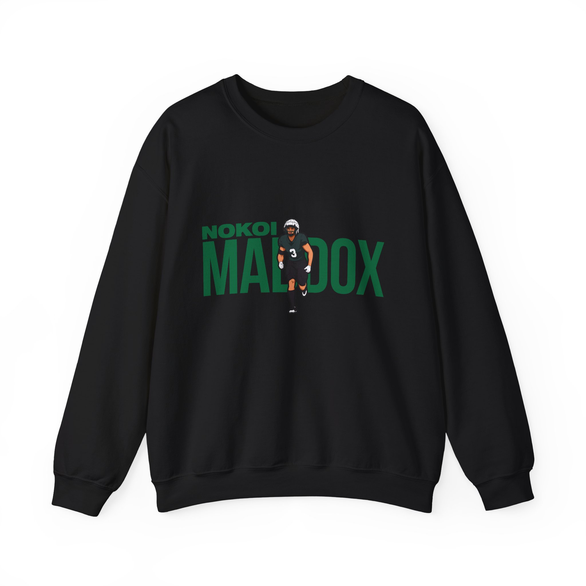 Crewneck Sweatshirt — character_player_name in Black