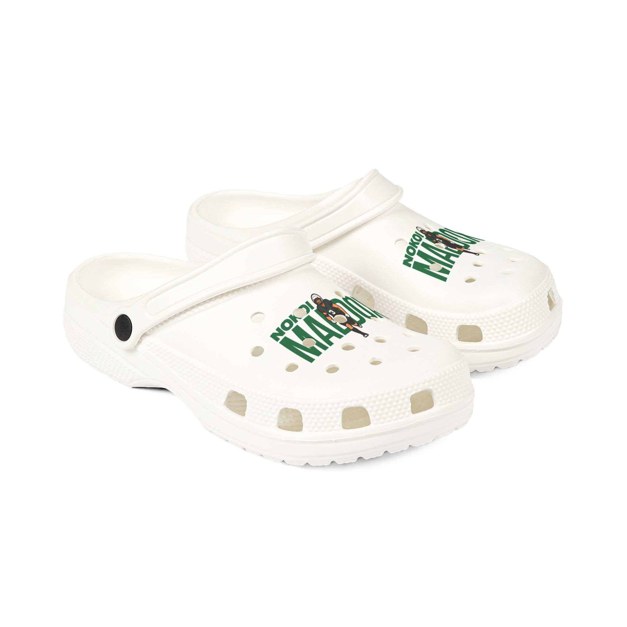 Rubber Clogs — character_player_name in White
