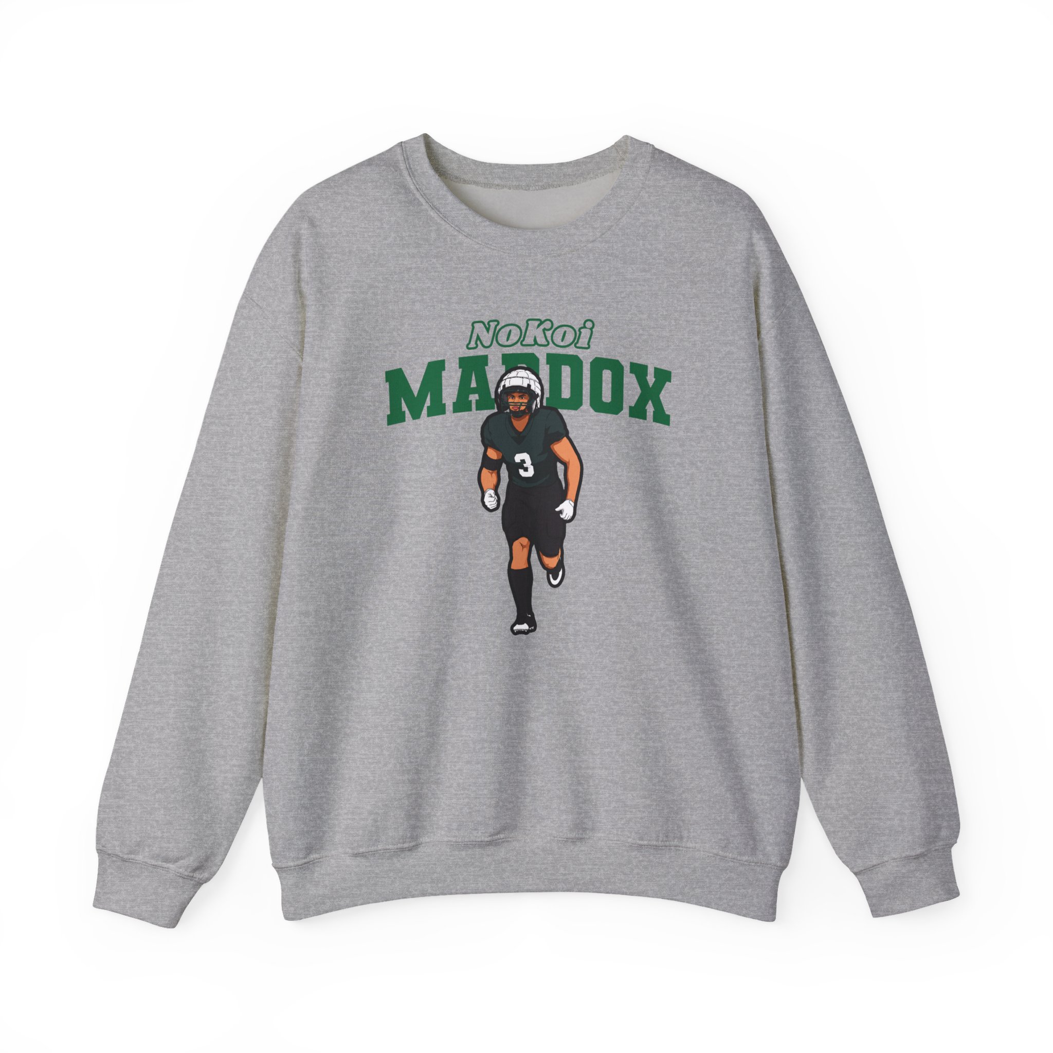 Crewneck Sweatshirt — character_name_arch in Grey