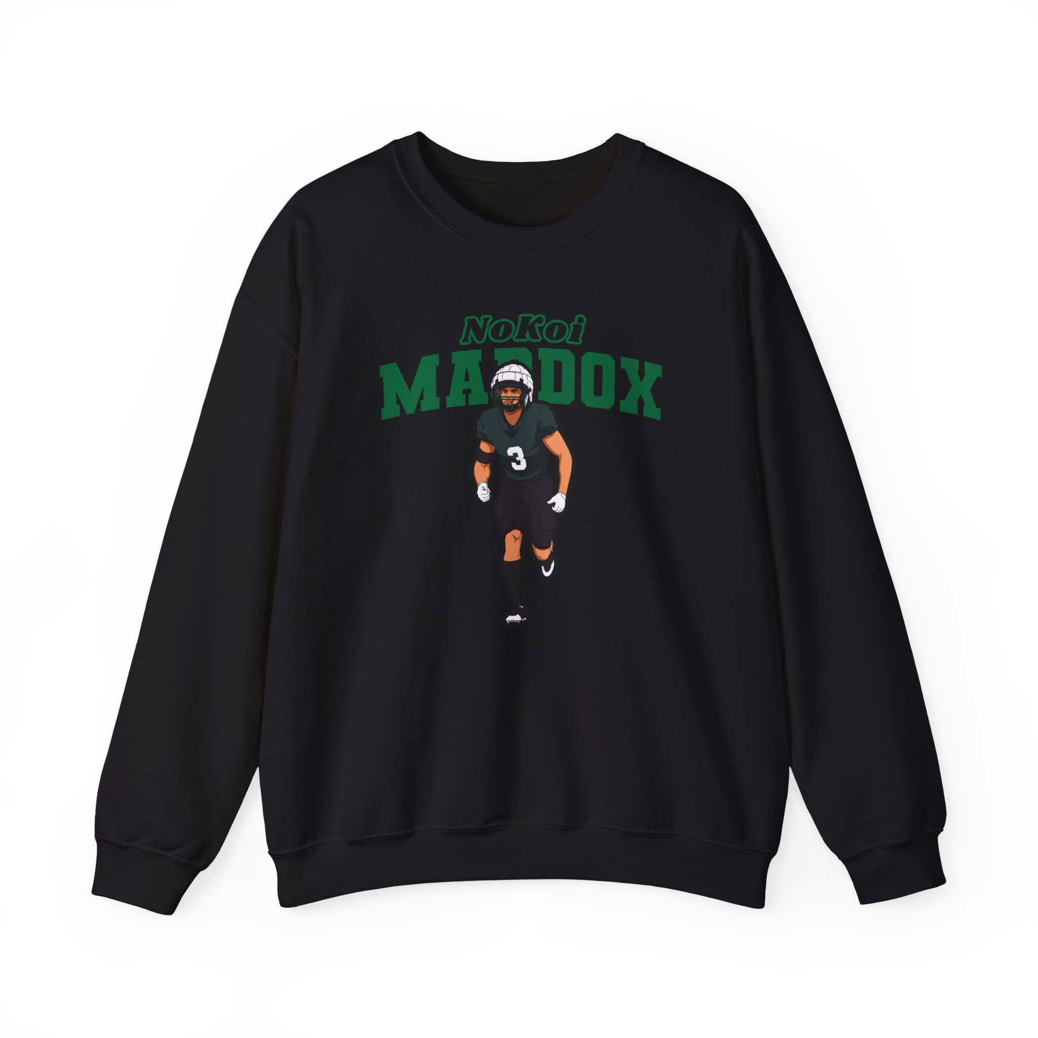 Crewneck Sweatshirt — character_name_arch in Black