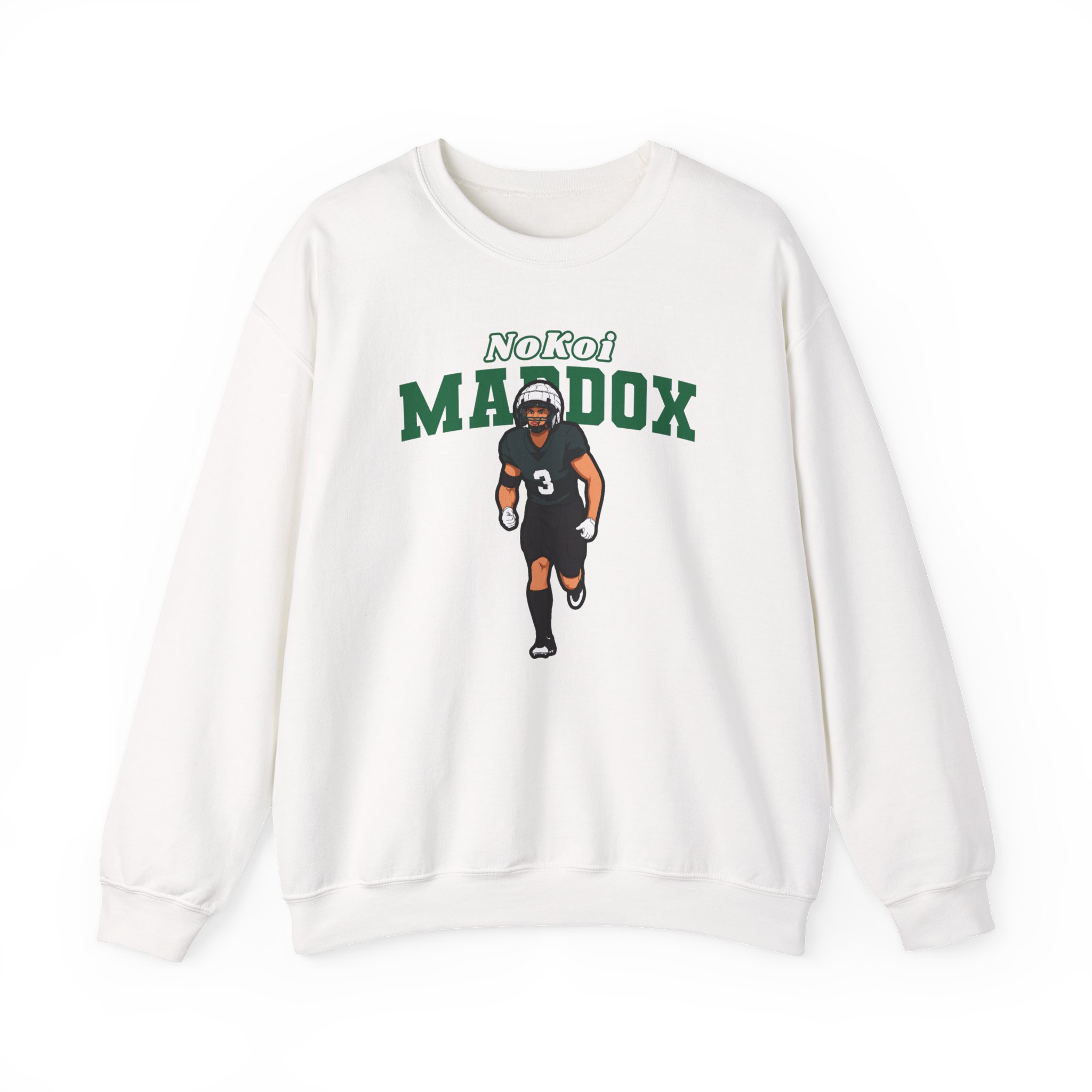 Crewneck Sweatshirt — character_name_arch in White