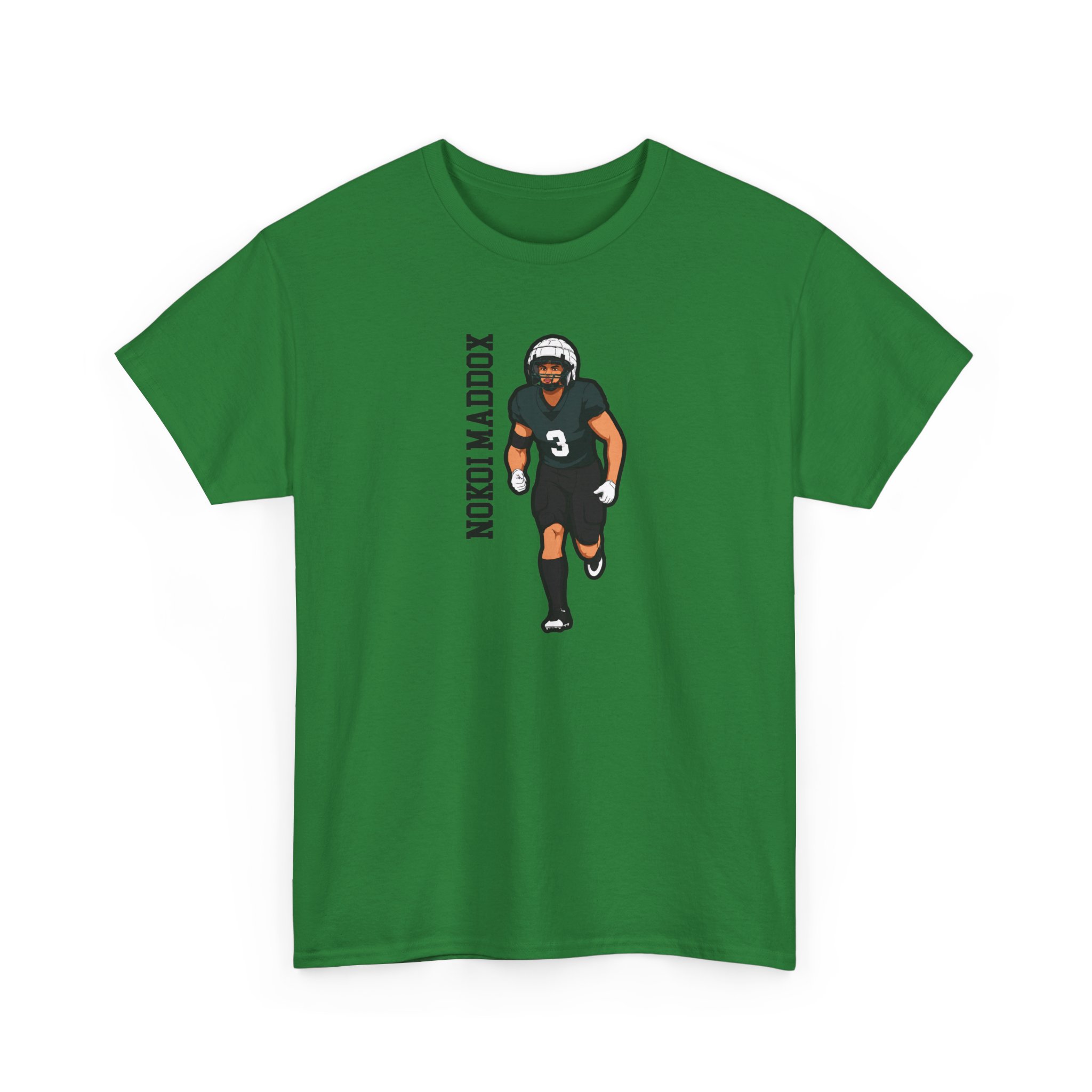 Tee — character_name_vertical in Green