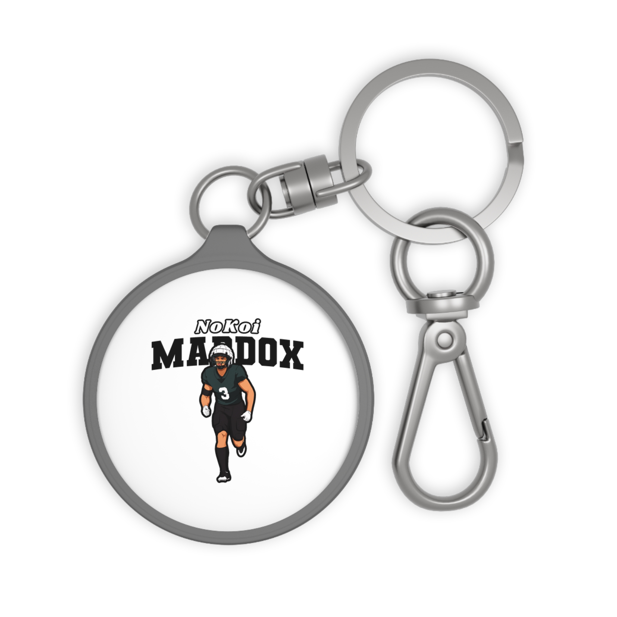 Keychain — character_name_arch in Grey