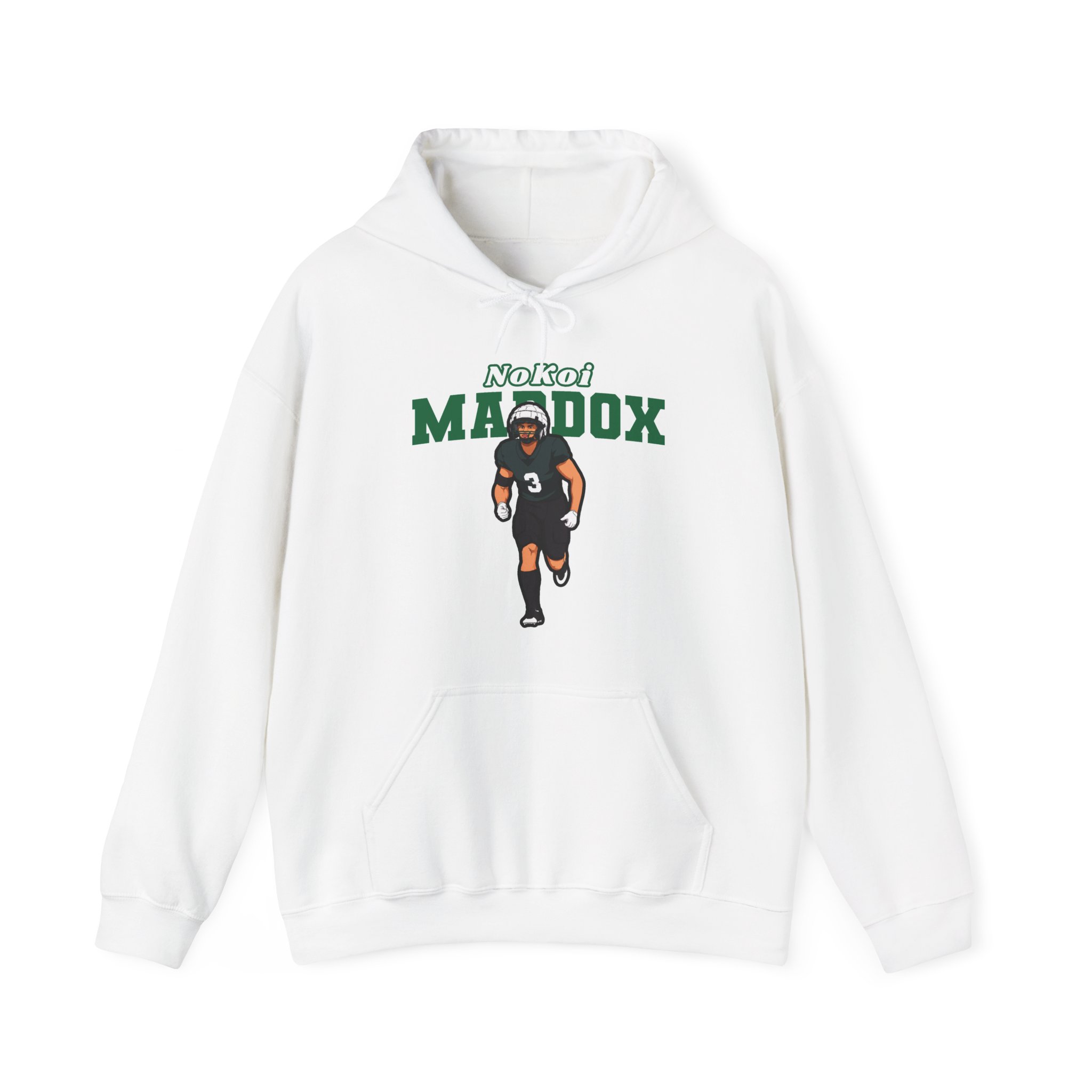 Hoodie — character_name_arch in White