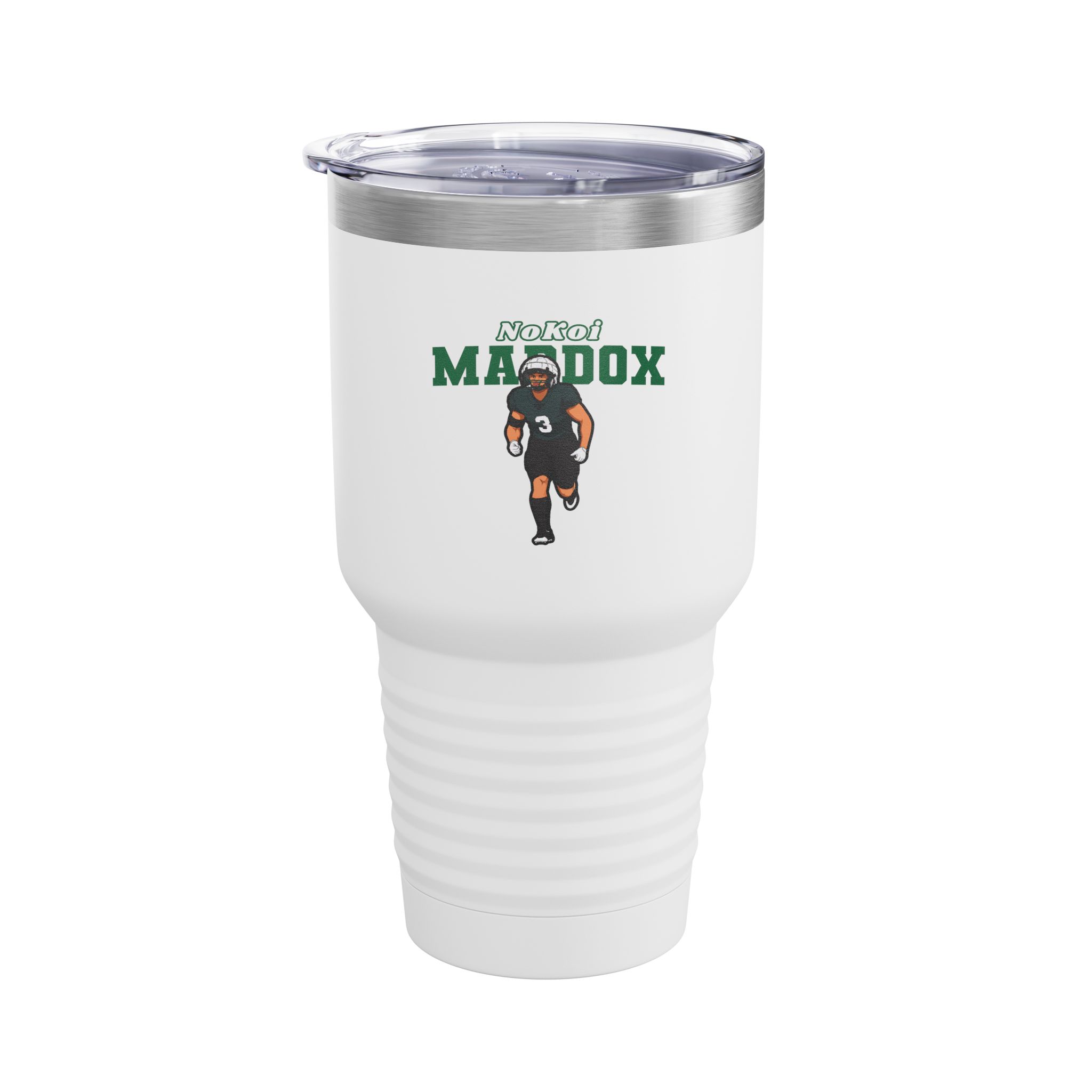 30oz Tumbler — character_name_arch in White