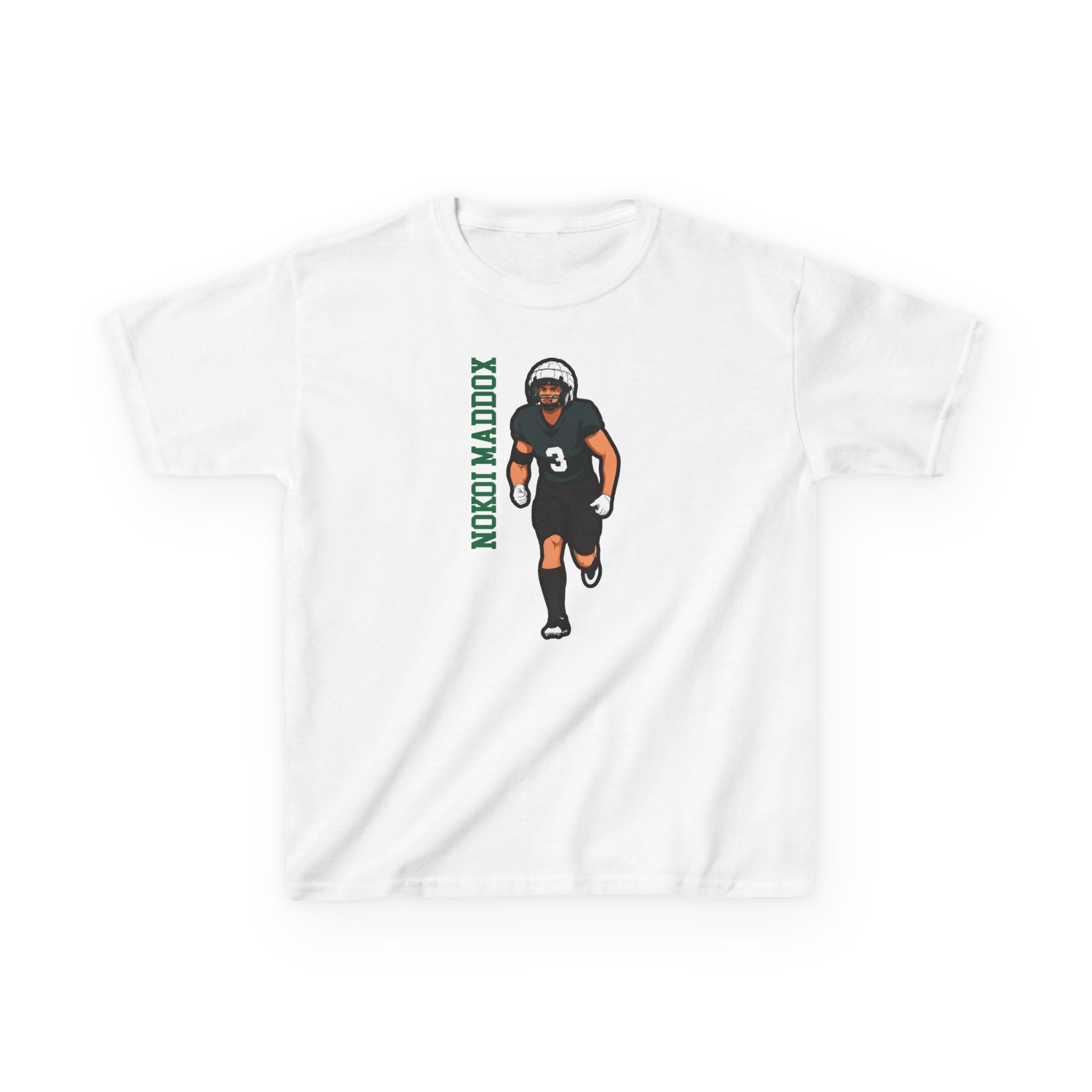 Youth Tee — character_name_vertical in White