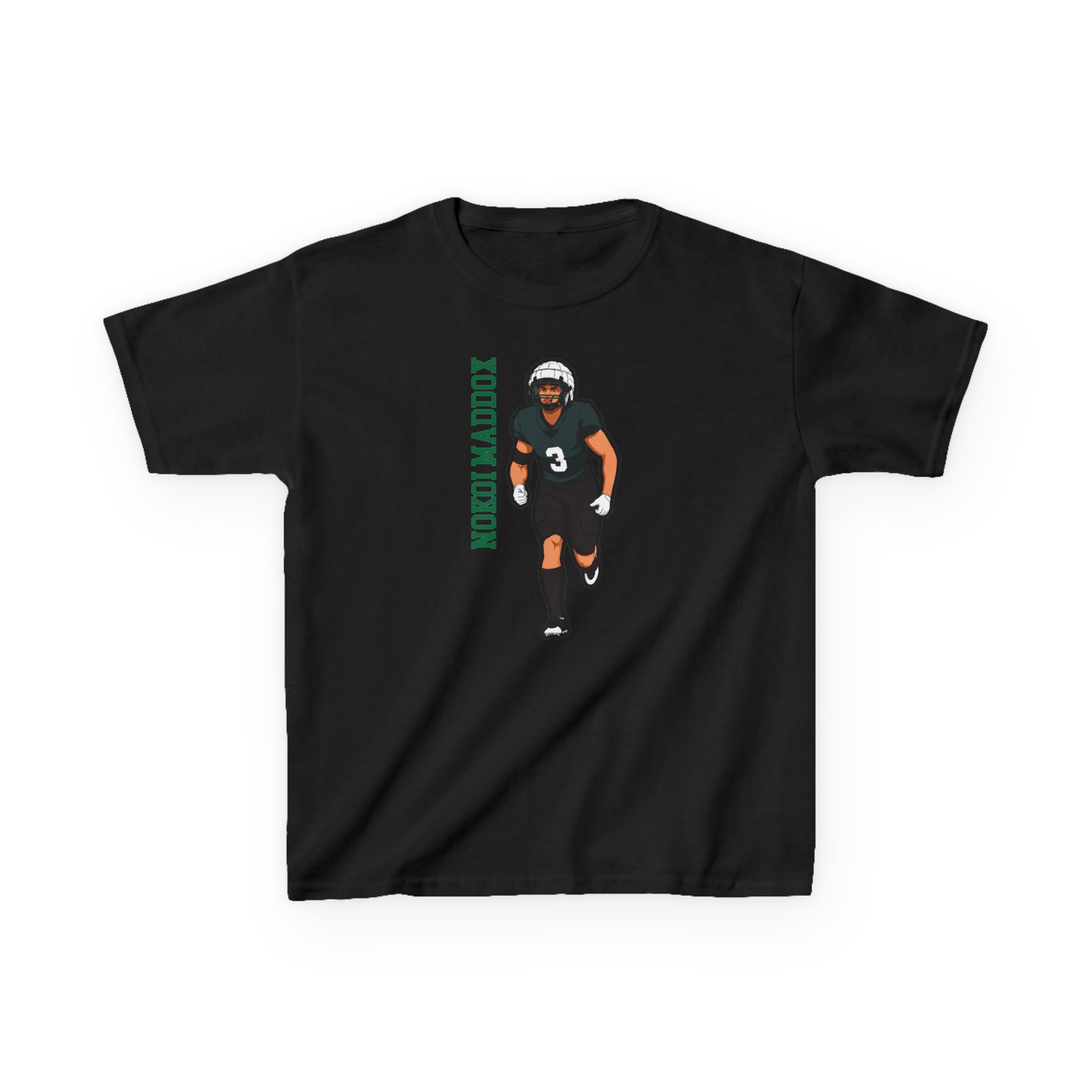 Youth Tee — character_name_vertical in Black