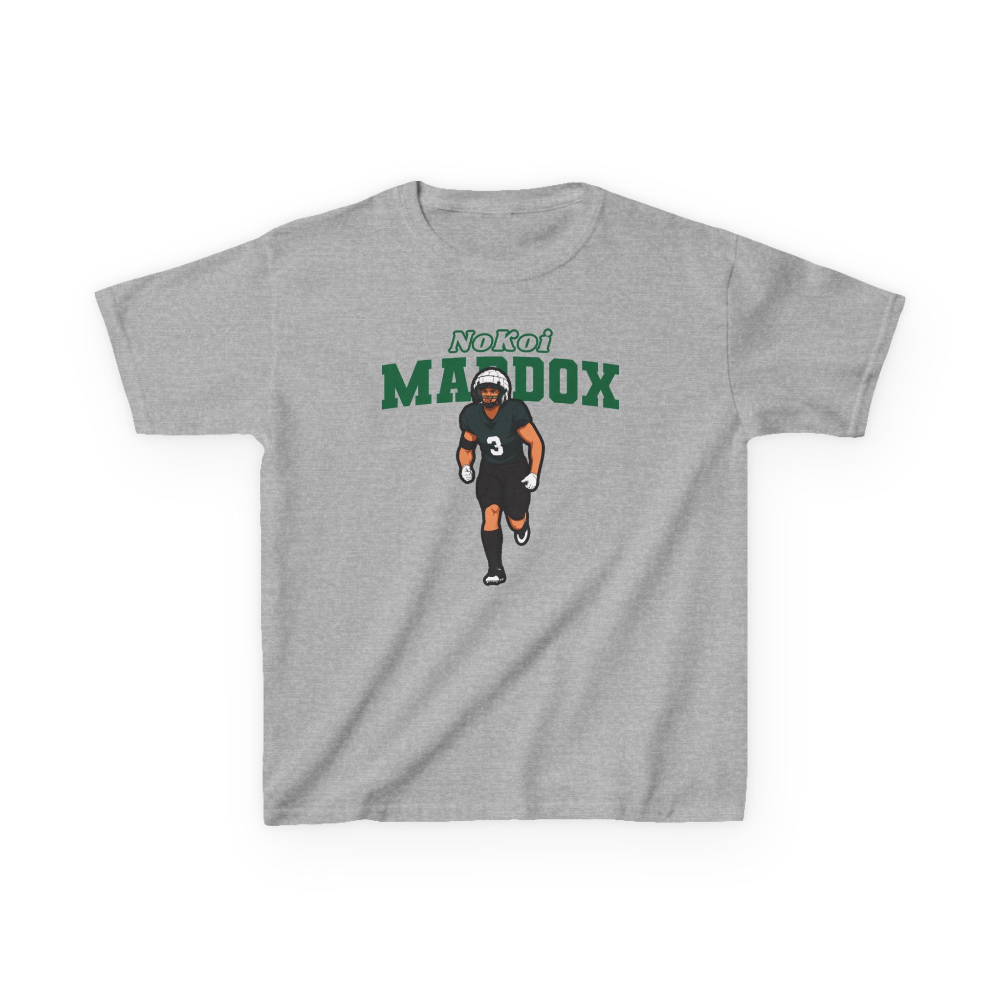 Youth Tee — character_name_arch in Grey