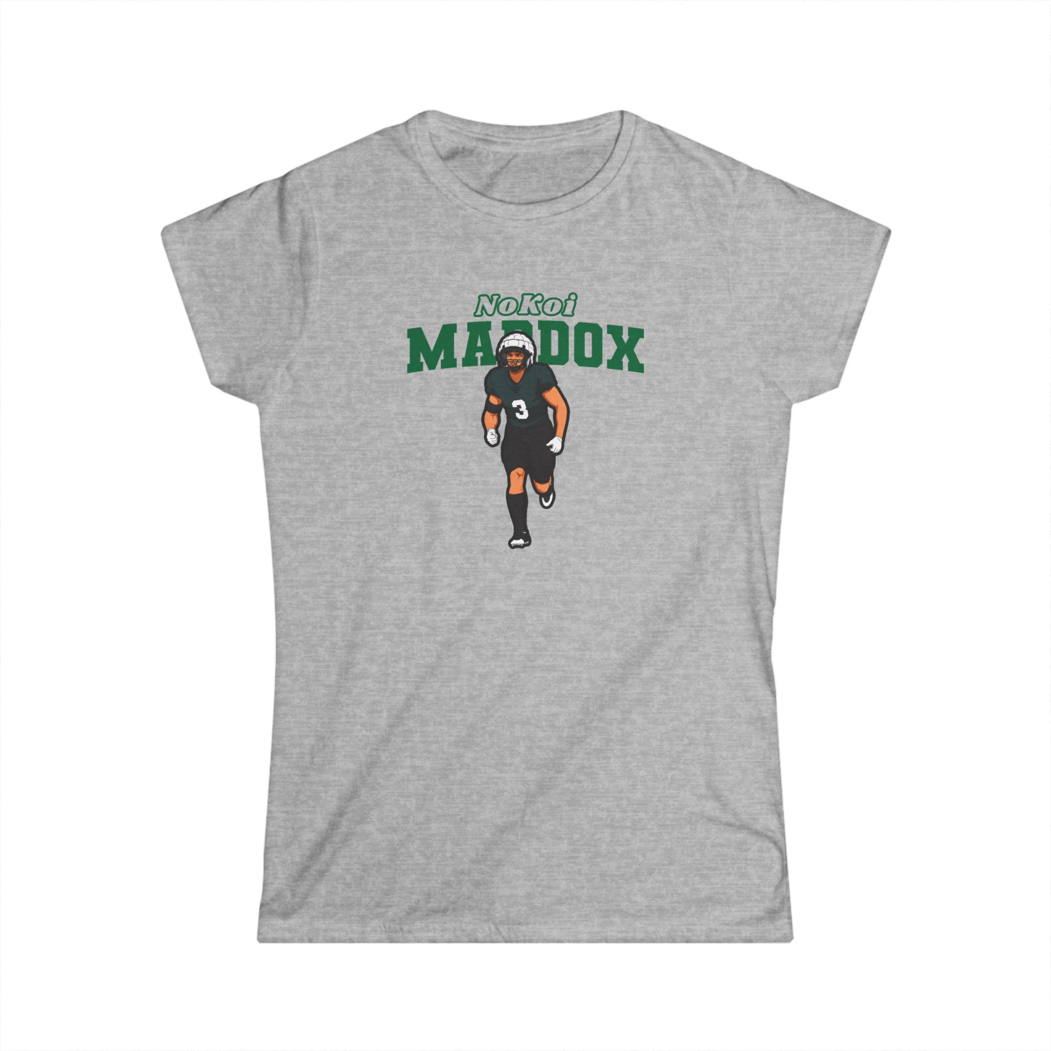 Women's Softstyle Tee — character_name_arch in Grey