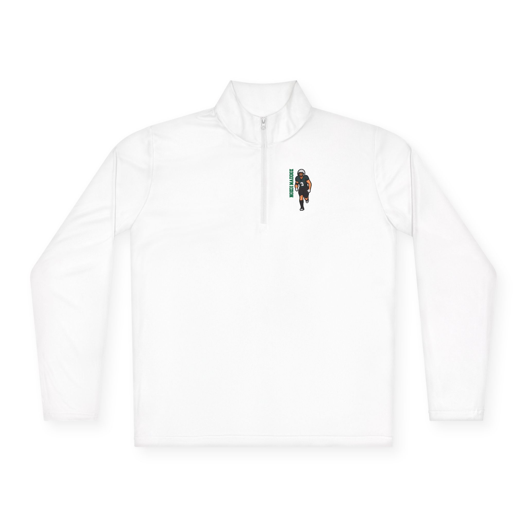 Q-Zip Pullover — character_name_vertical in White