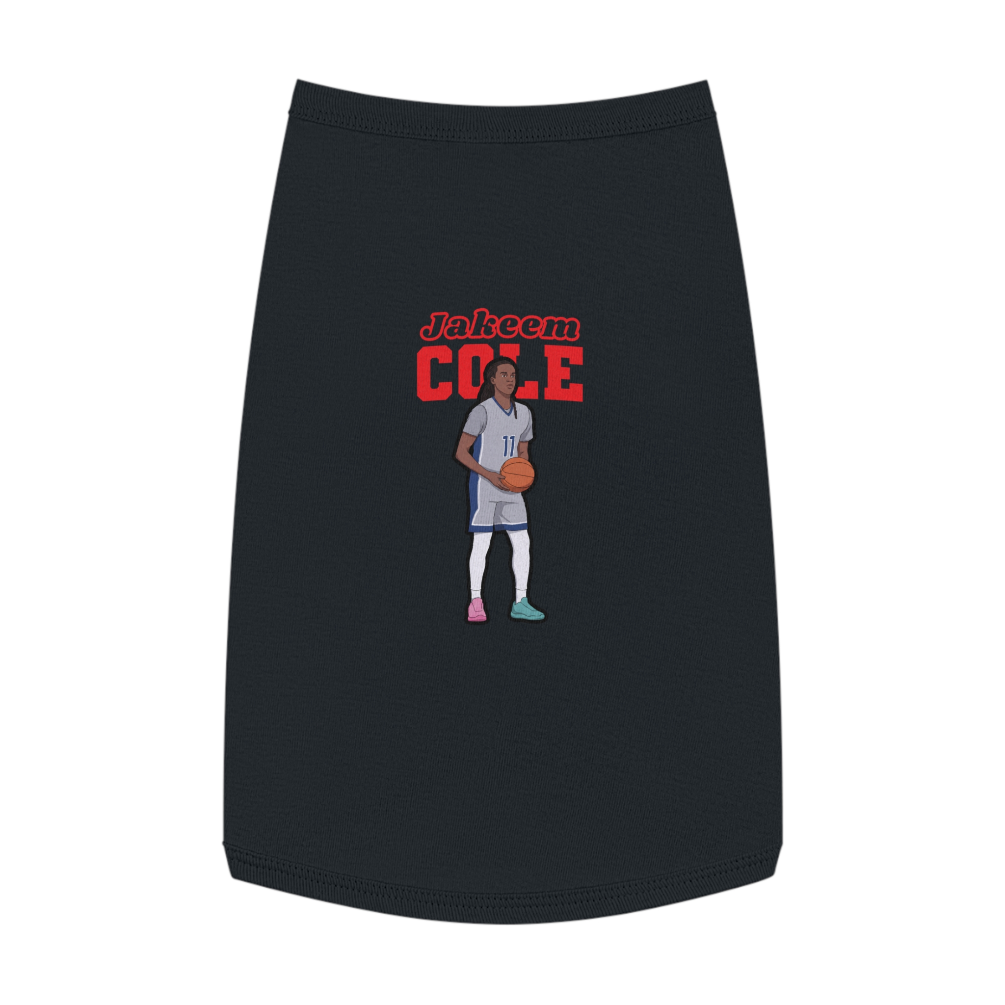 Pet Tank Top — character_name_arch in White
