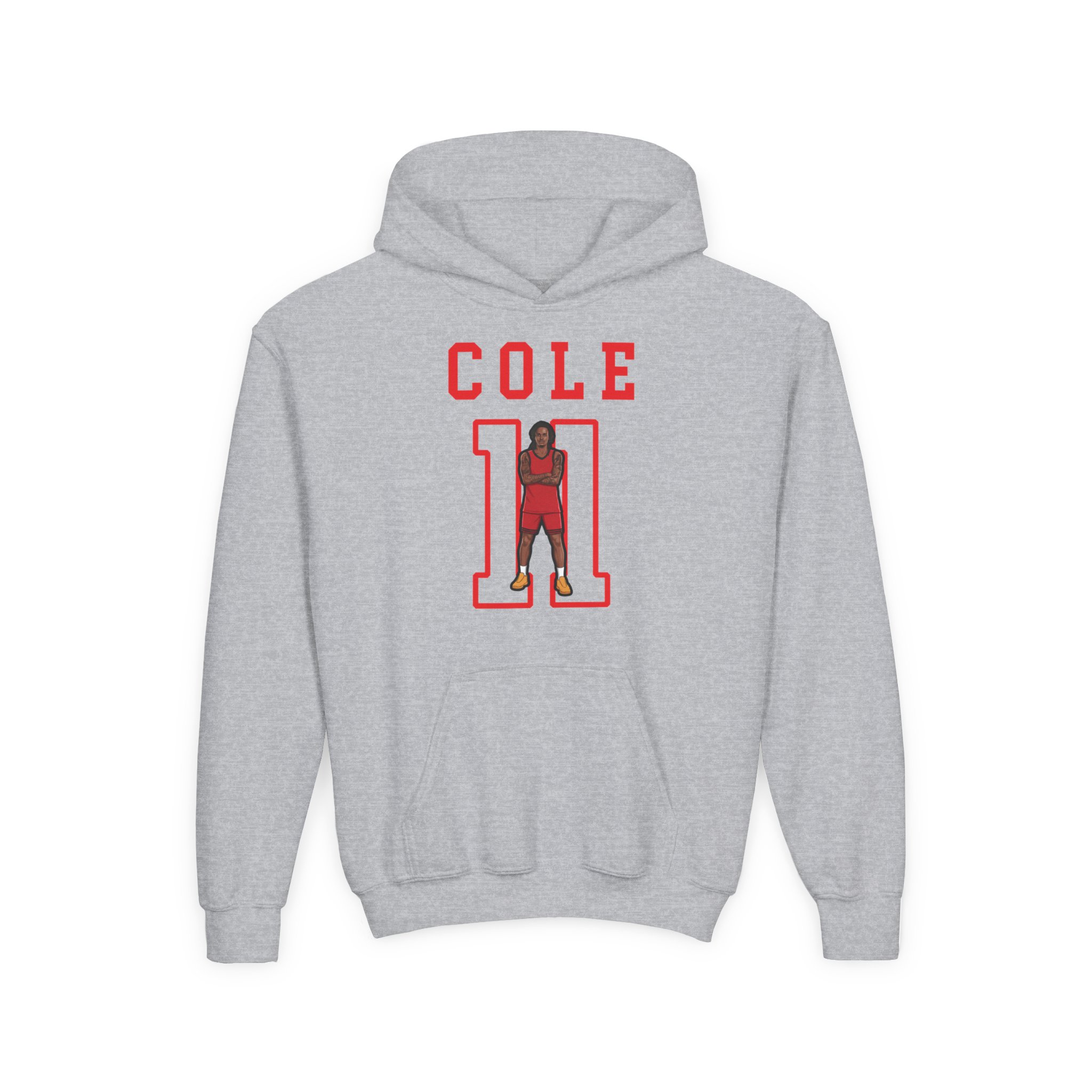 Youth Hoodie — character_shirsey in Grey