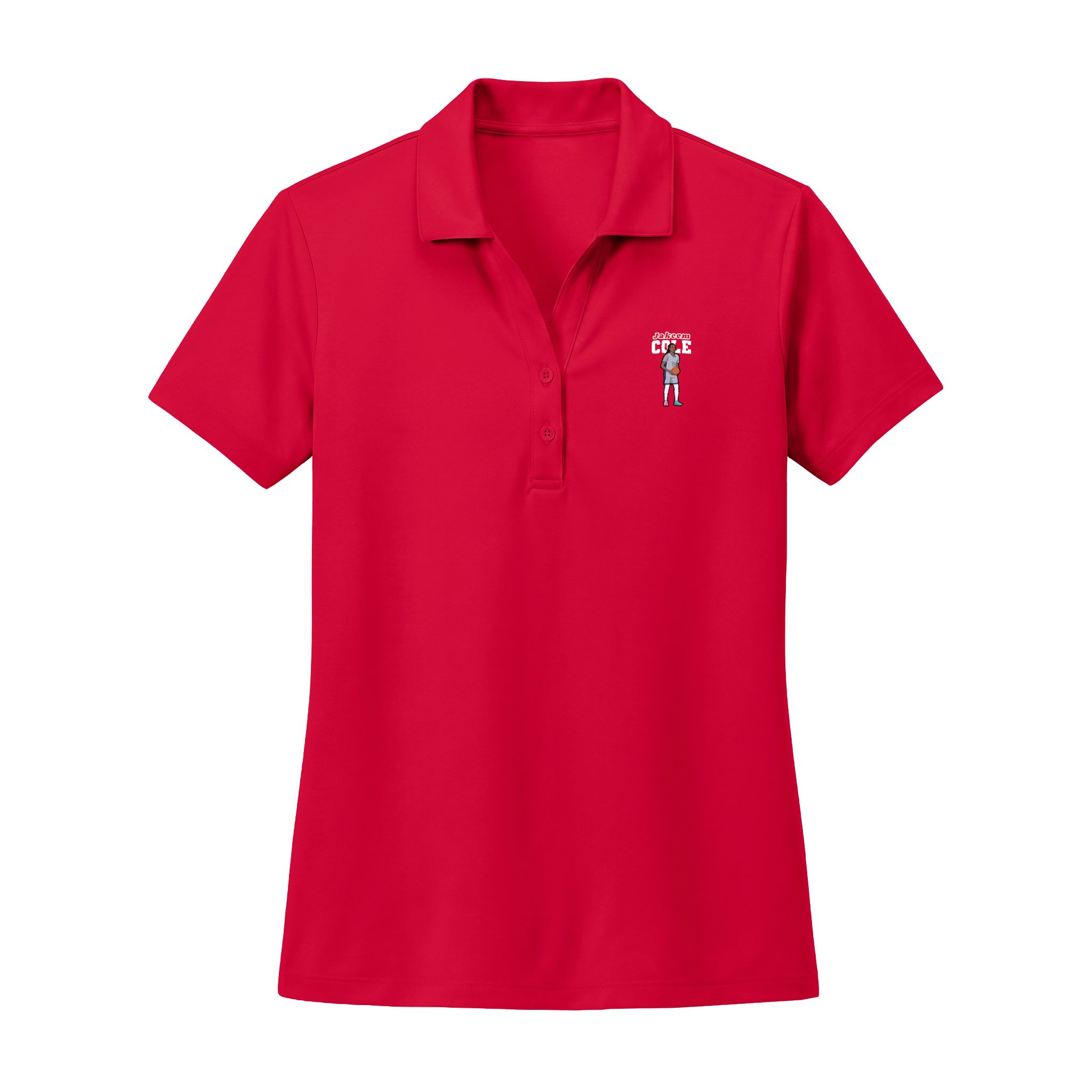 Women's Polo — character_name_arch in Red