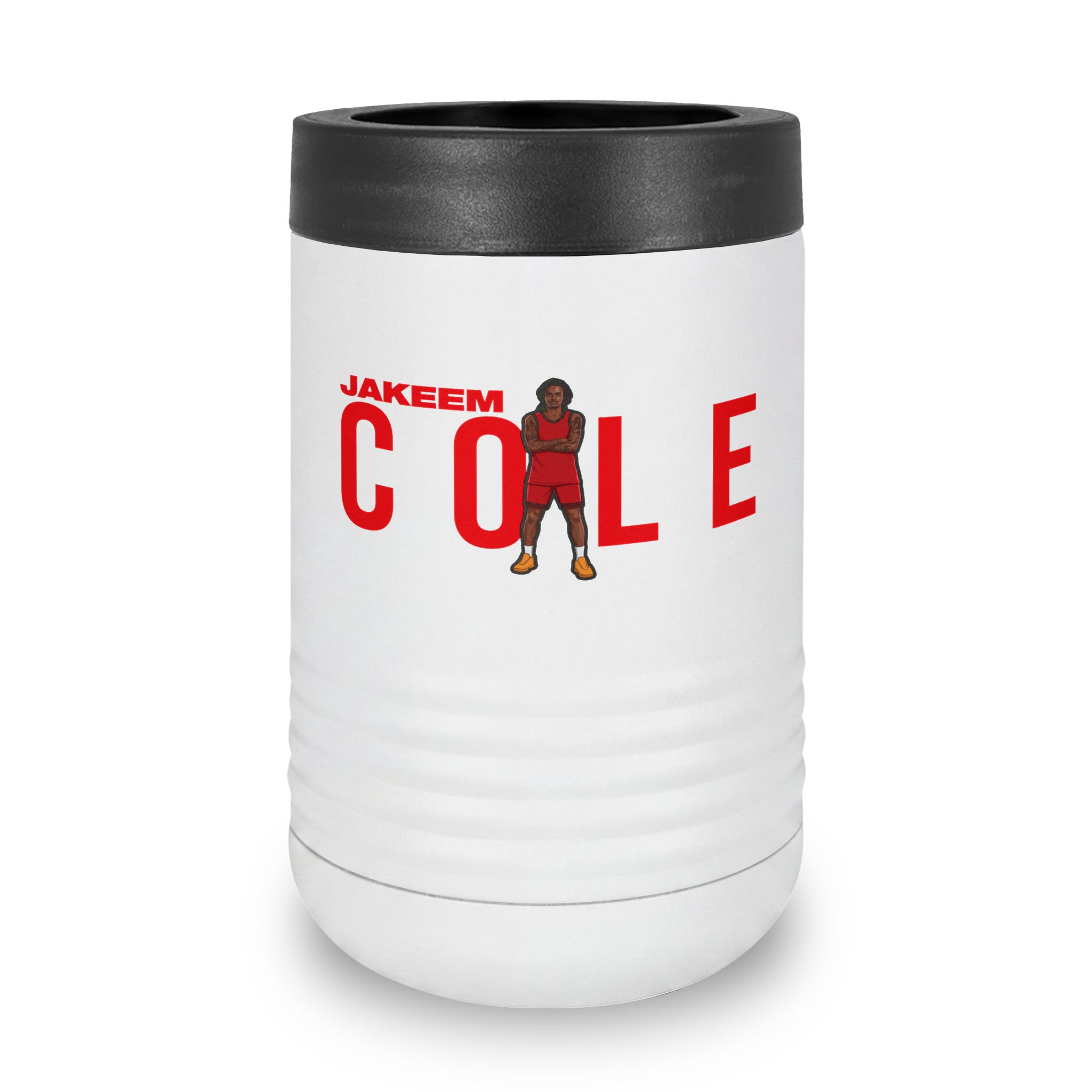 Stainless Can Cooler — character_player_name in White