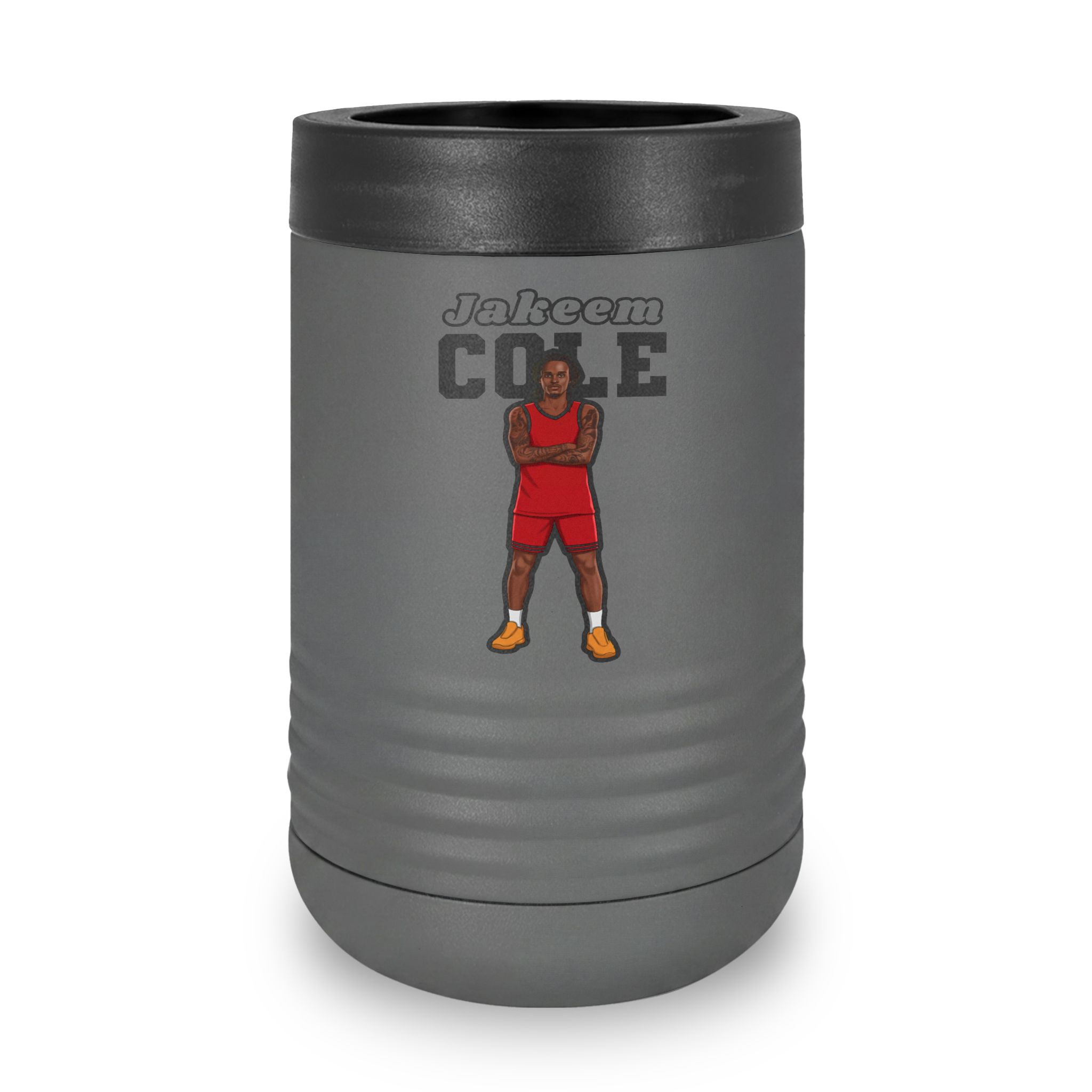 Stainless Can Cooler — character_name_arch in Grey