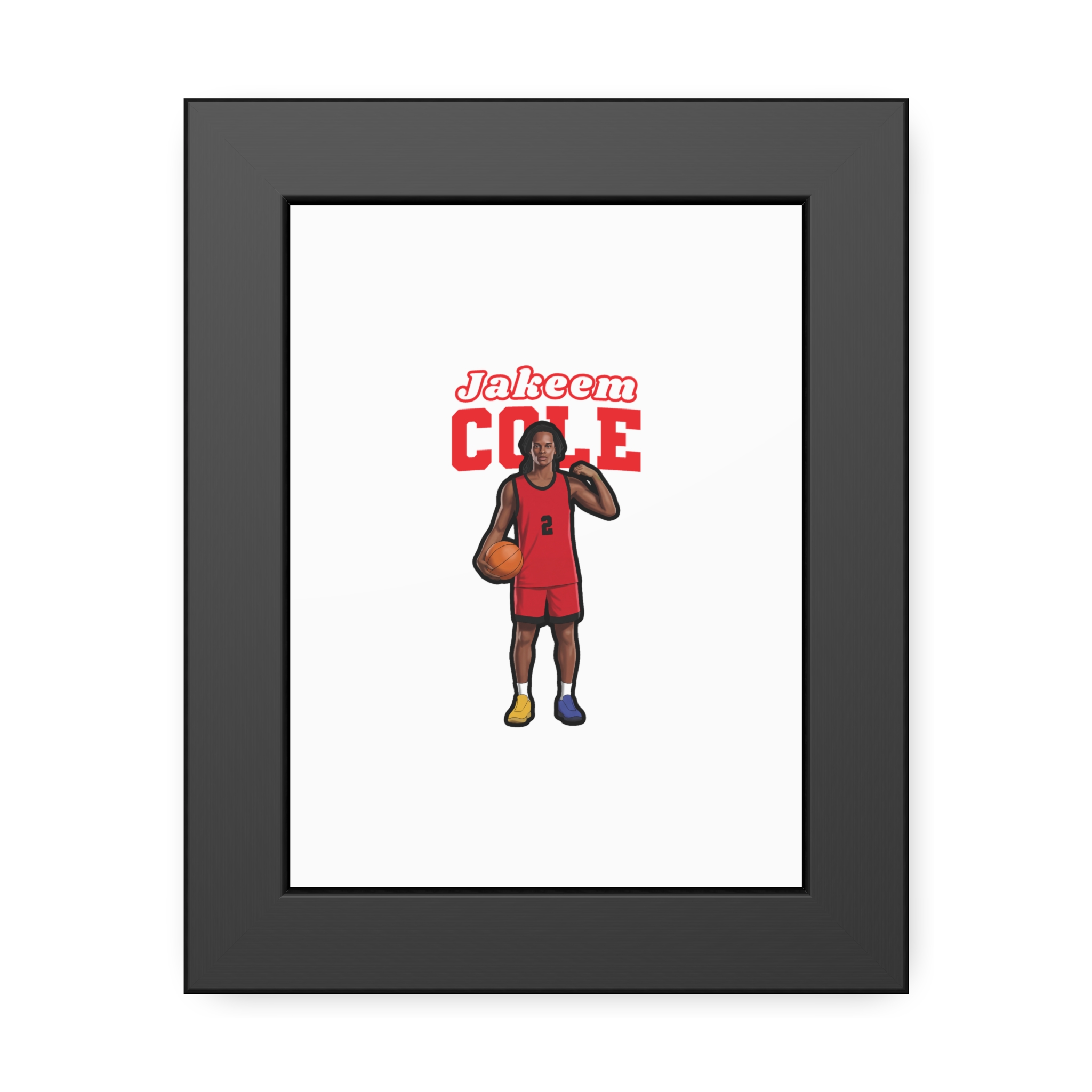Framed Poster — character_name_arch in Black