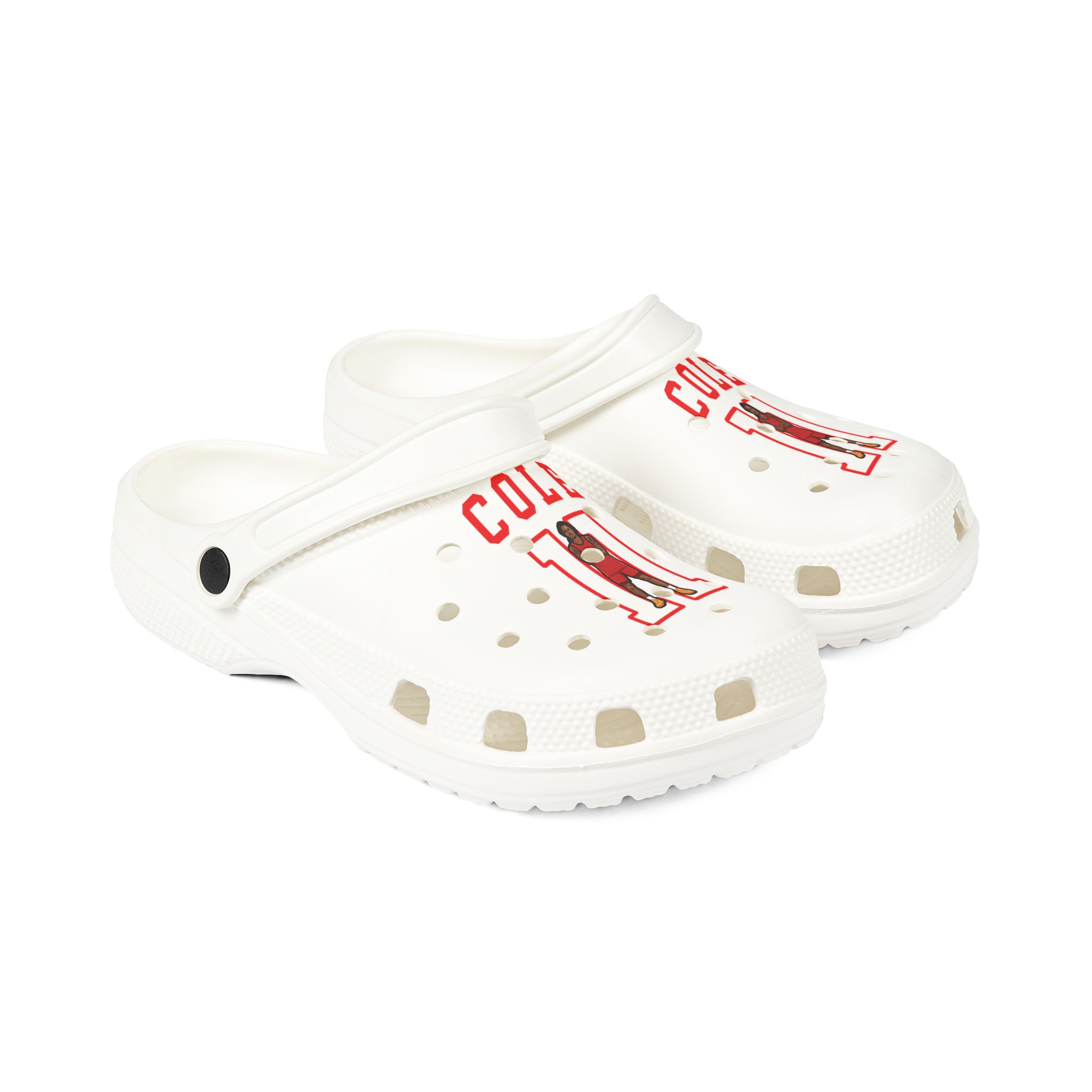 Rubber Clogs — character_shirsey in White