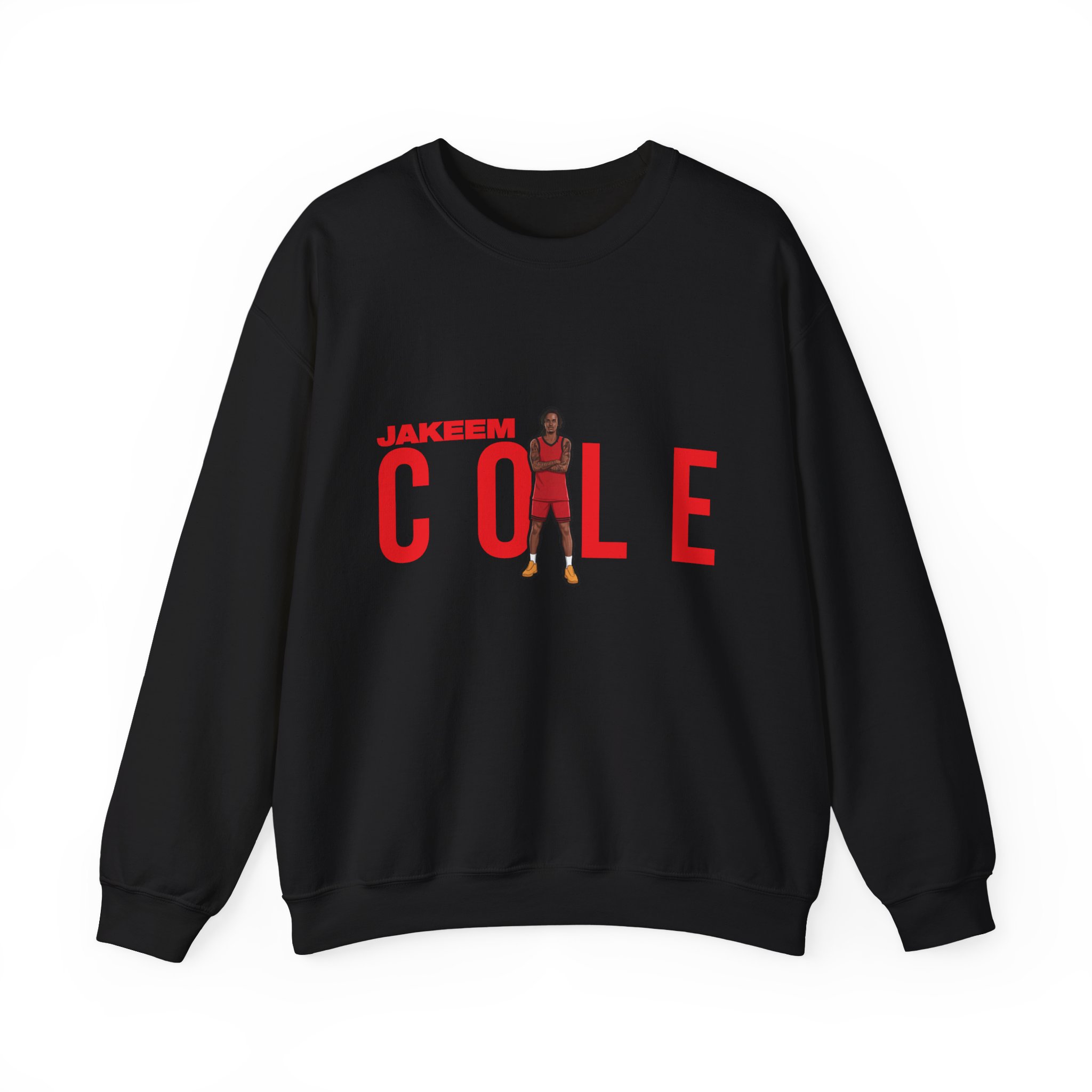 Crewneck Sweatshirt — character_player_name in Black