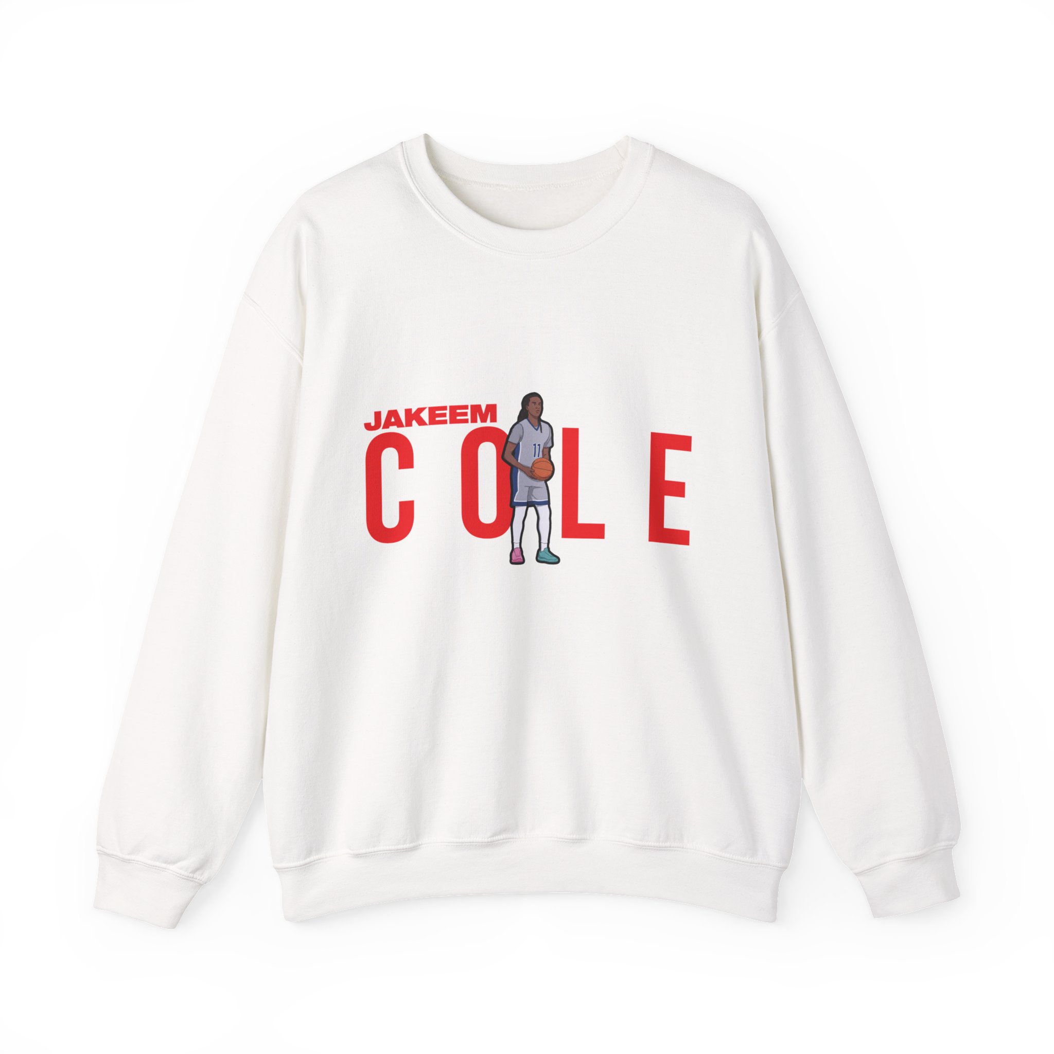 Crewneck Sweatshirt — character_player_name in White