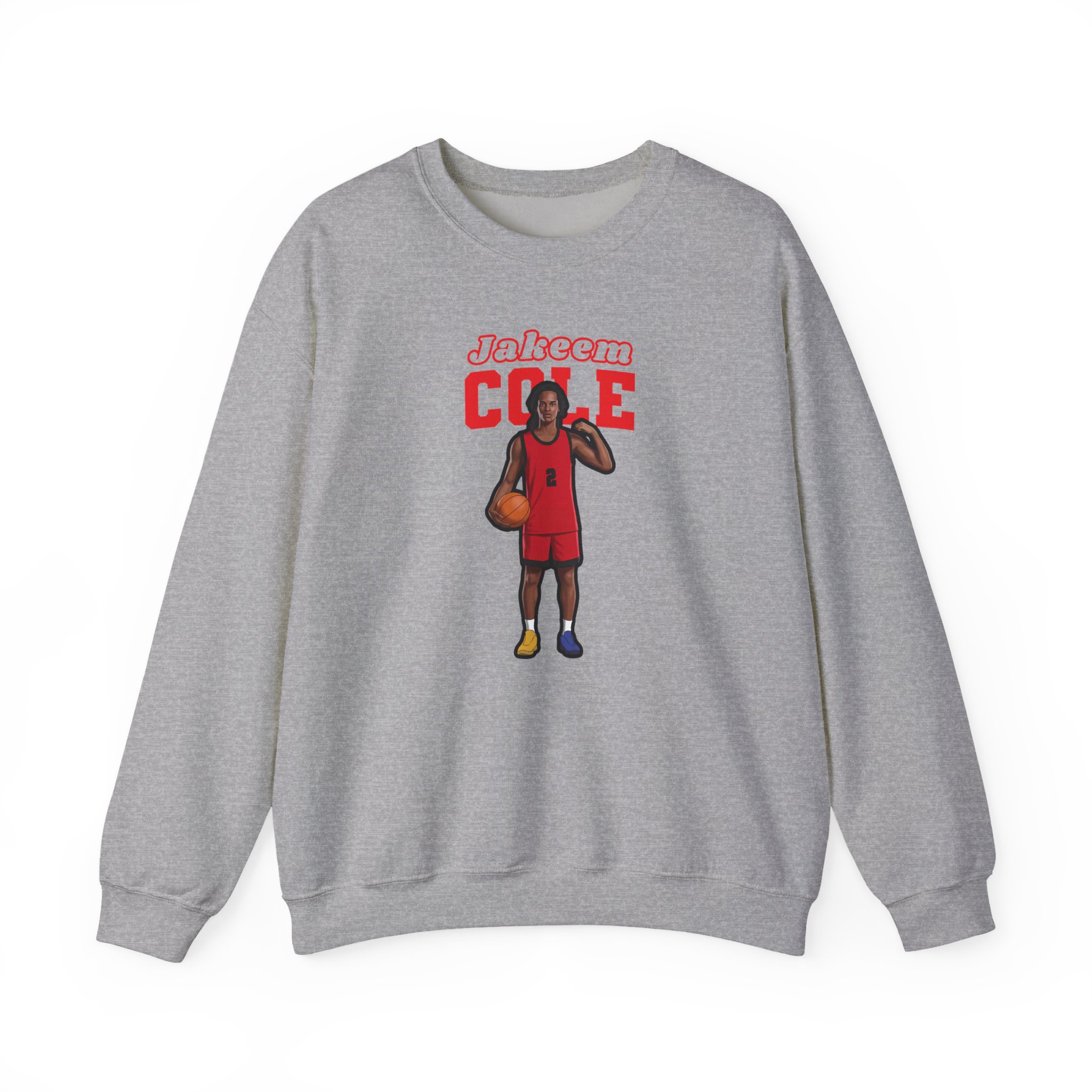 Crewneck Sweatshirt — character_name_arch in Grey