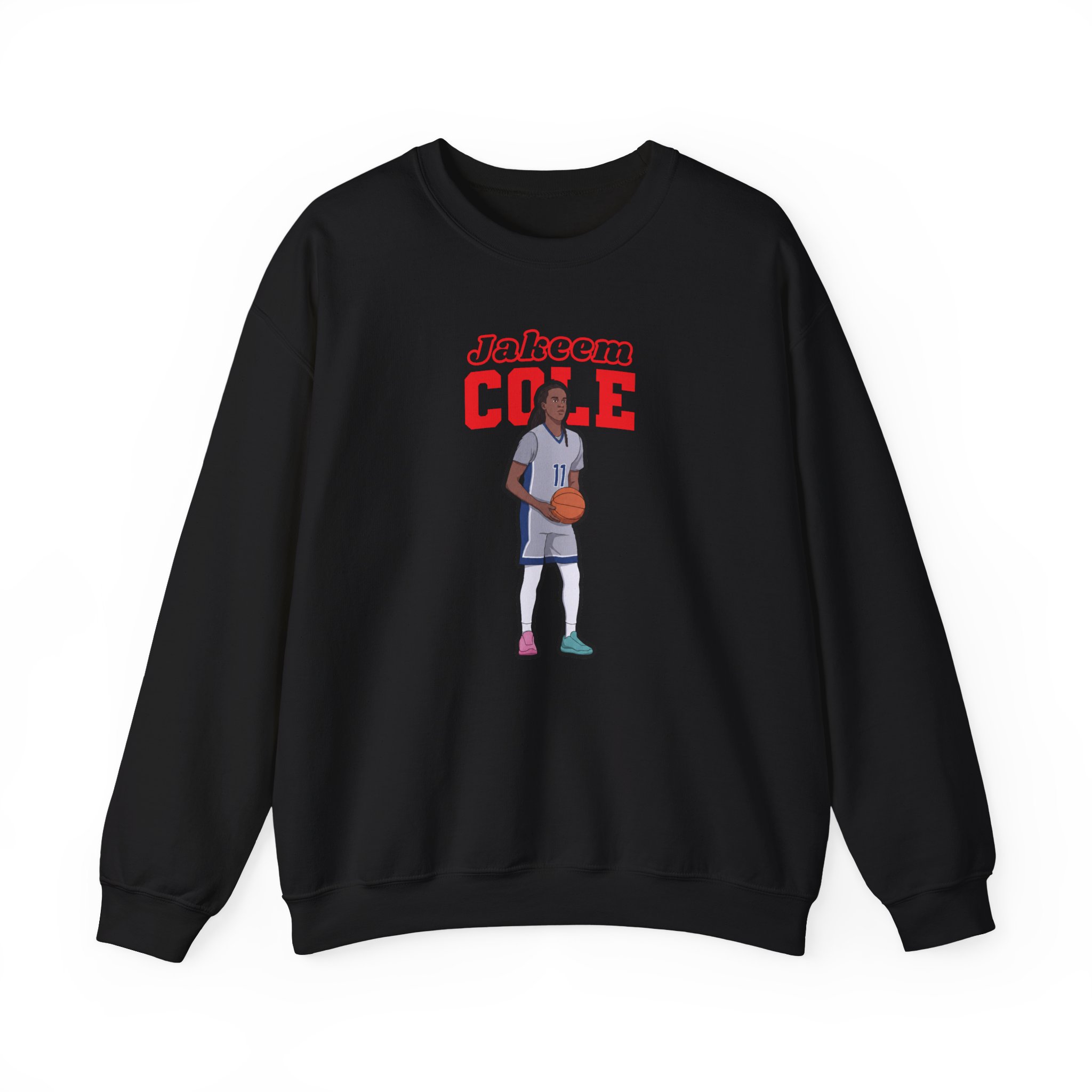 Crewneck Sweatshirt — character_name_arch in Black