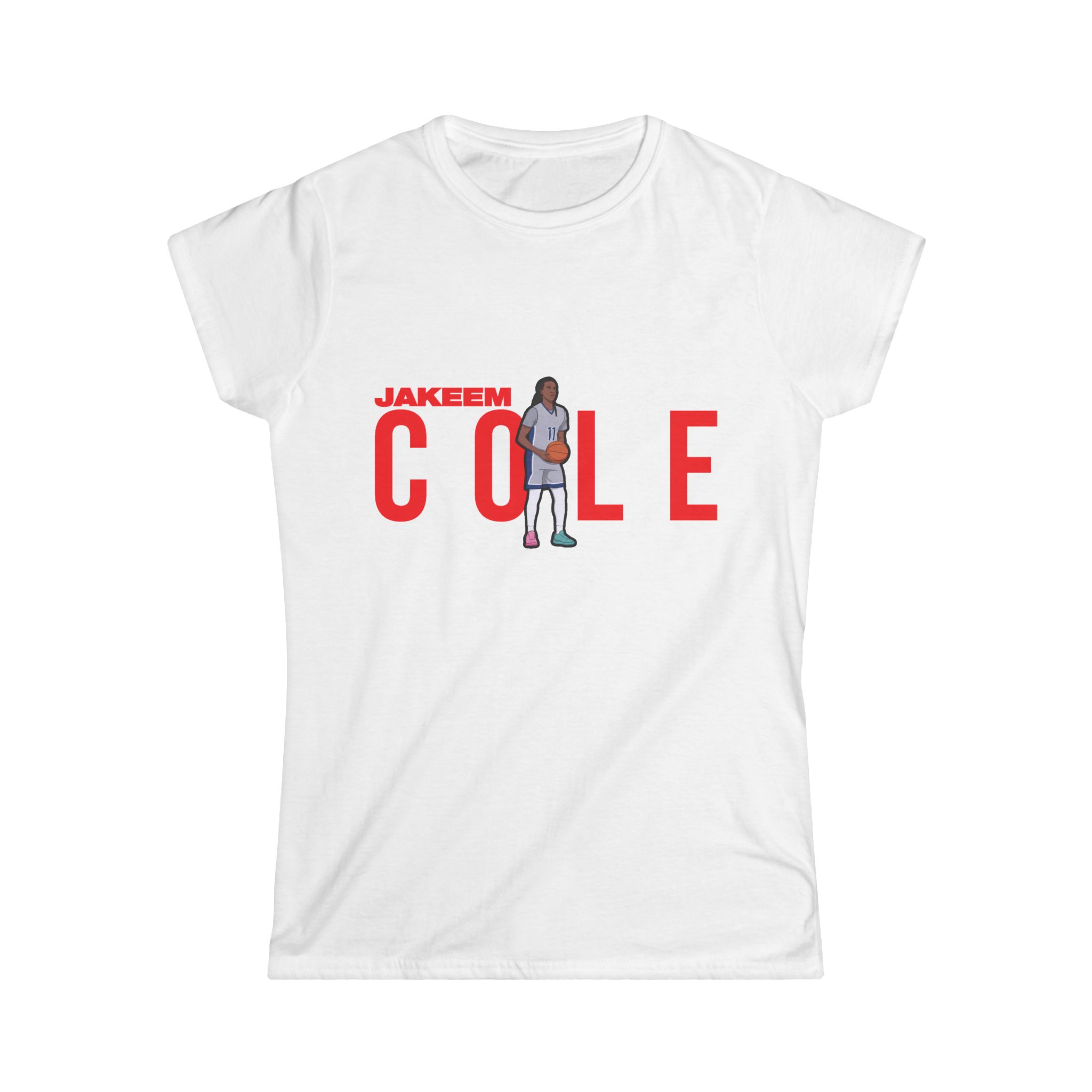 Women's Softstyle Tee — character_player_name in White