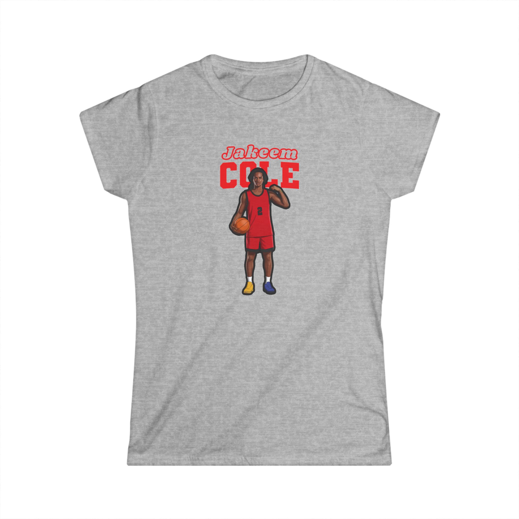 Women's Softstyle Tee — character_name_arch in Grey