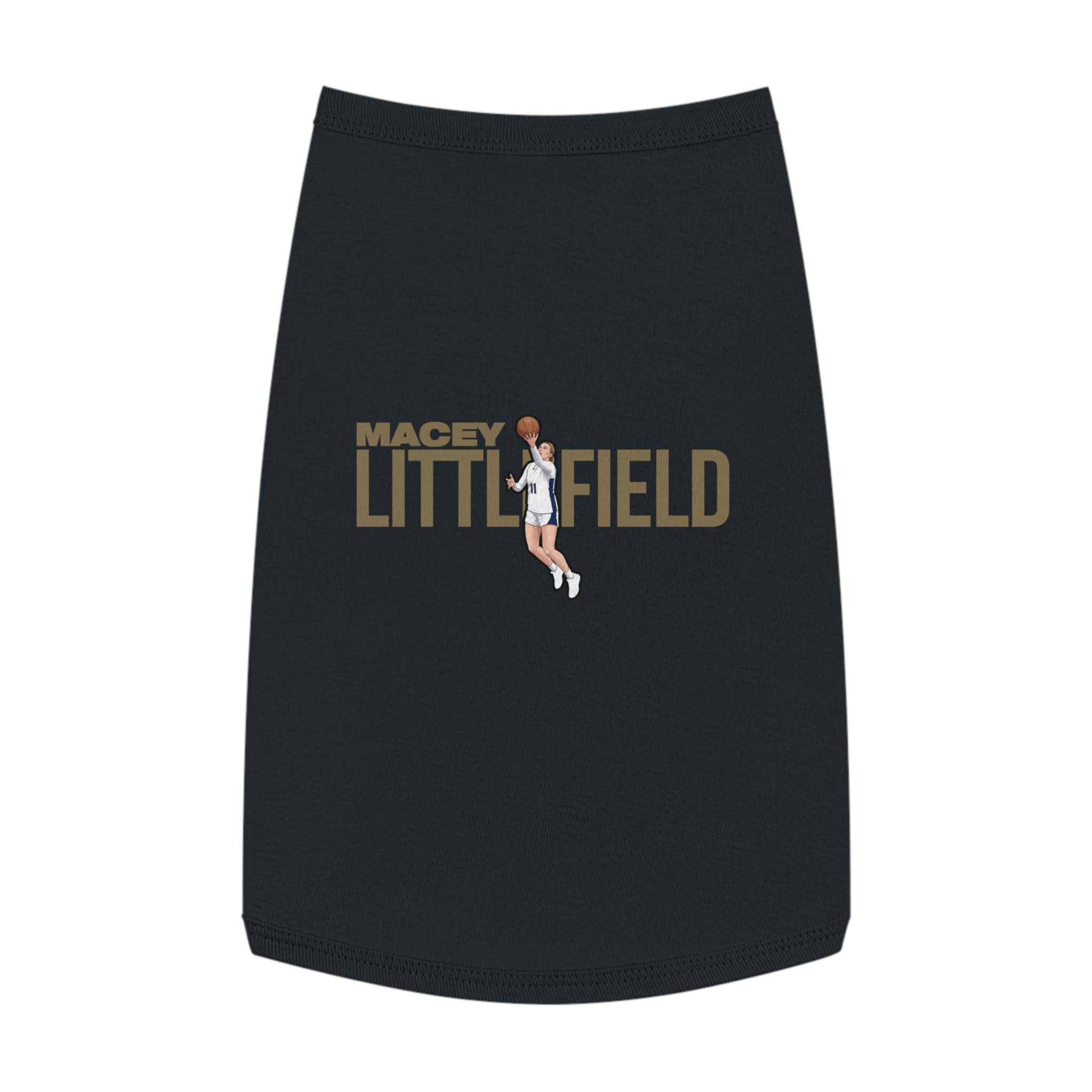 Pet Tank Top — character_player_name in Black
