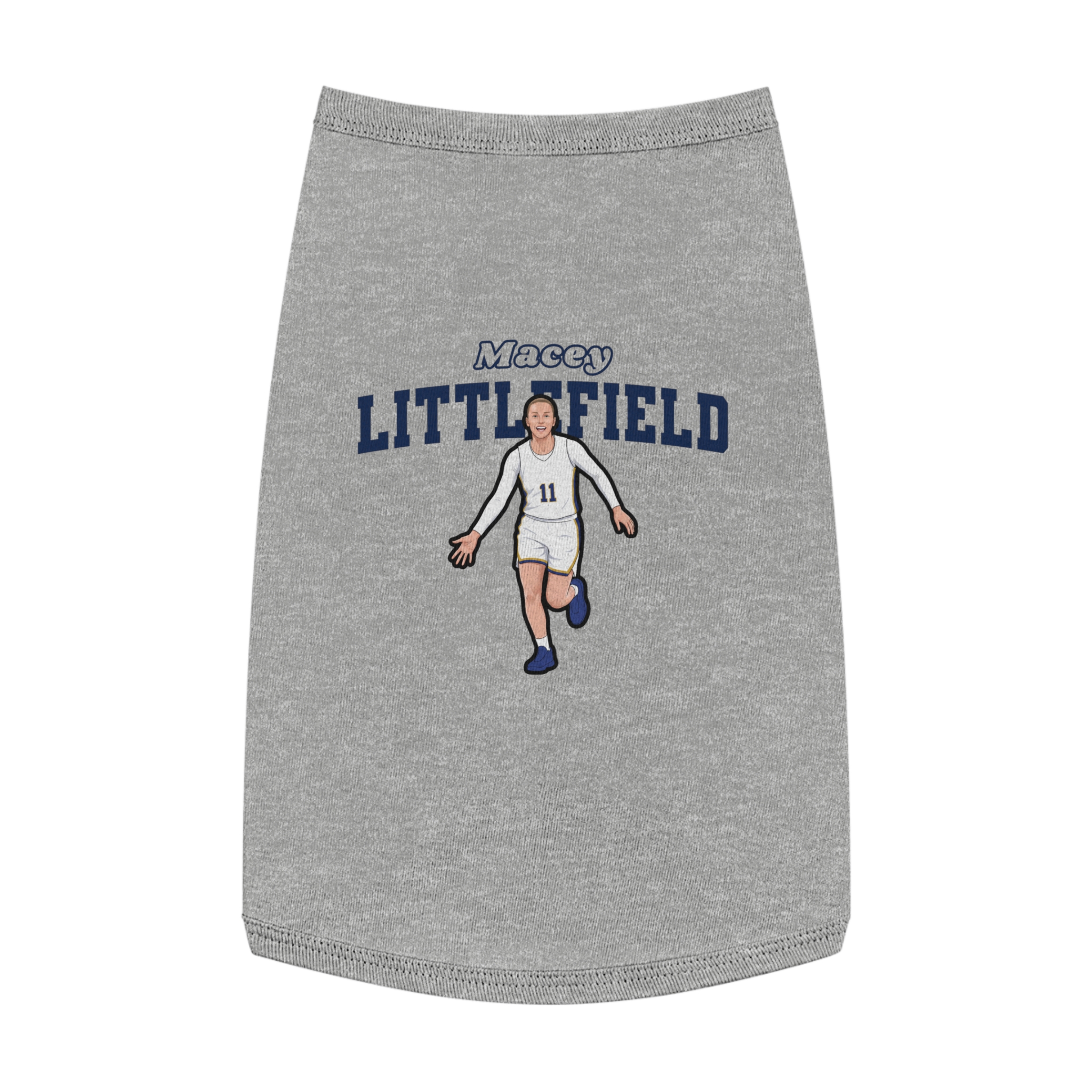 Pet Tank Top — character_name_arch in White