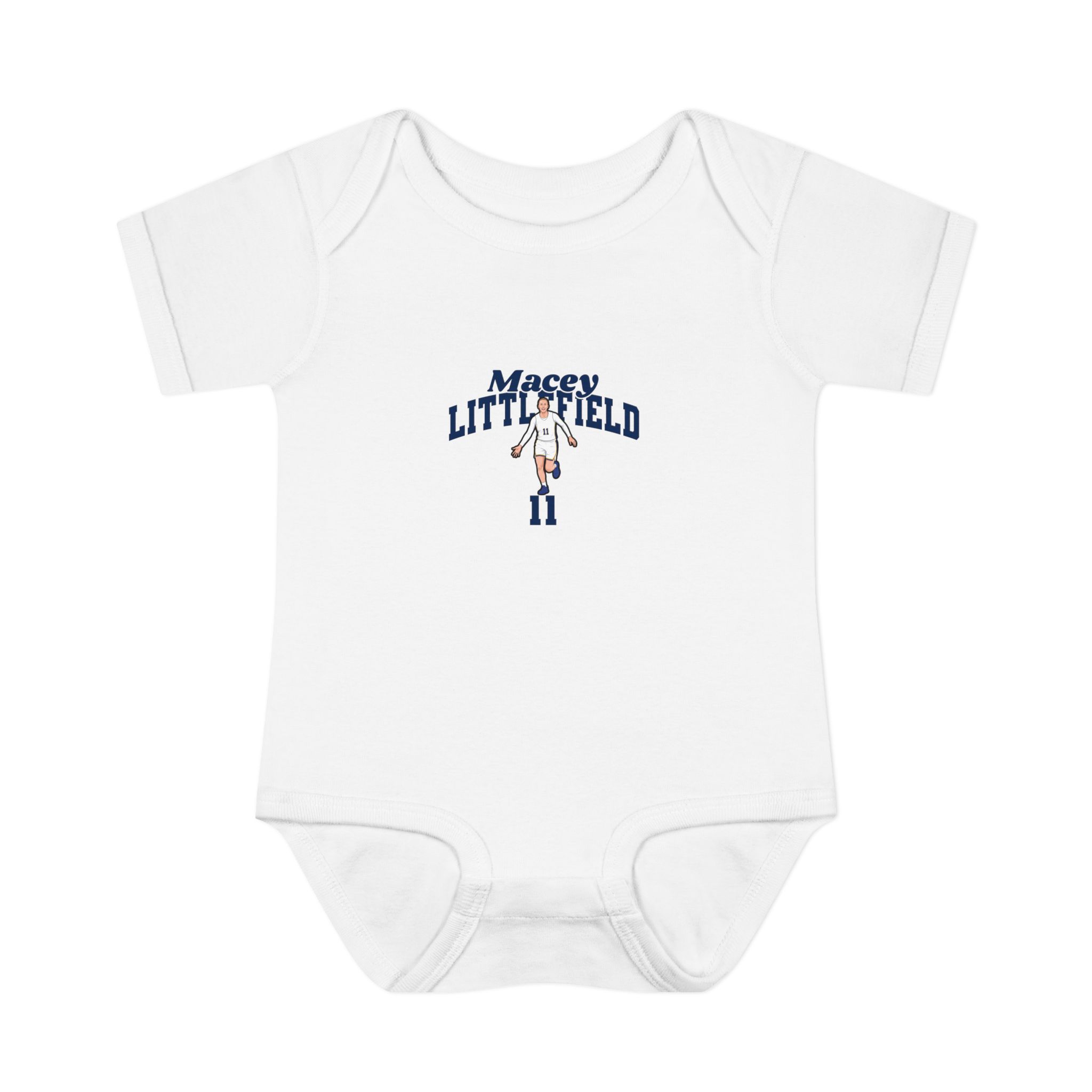 Baby Onesie — character_signature_arch in White