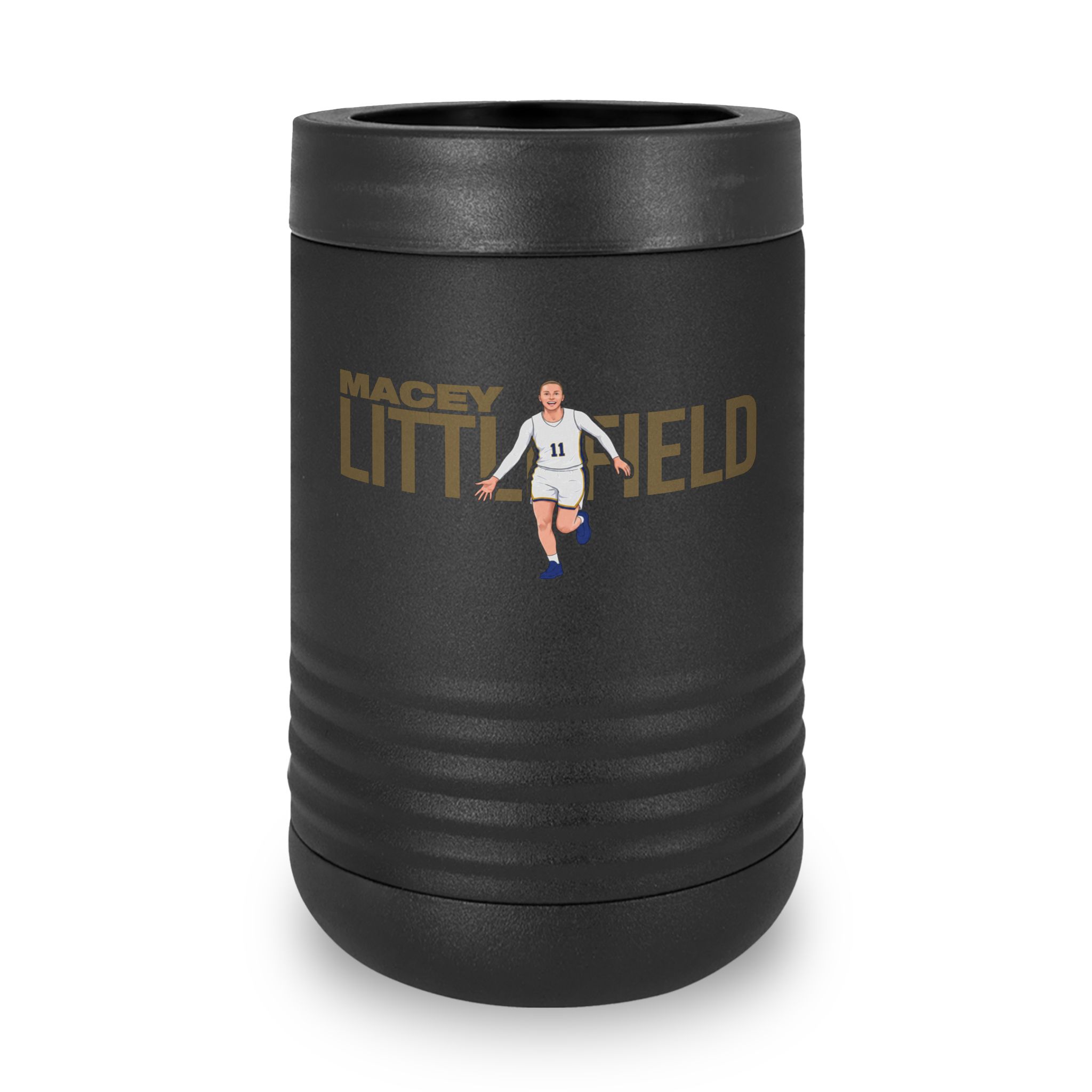 Stainless Can Cooler — character_player_name in Black