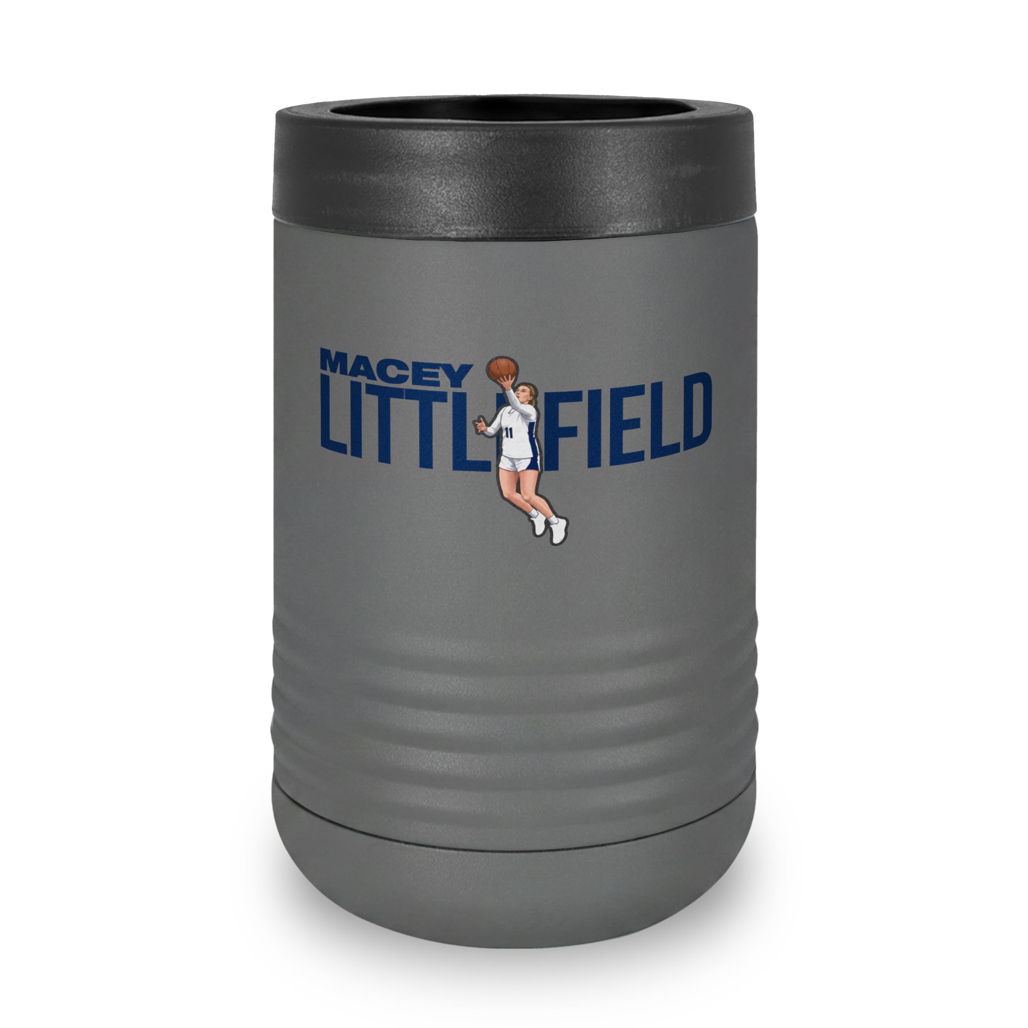 Stainless Can Cooler — character_player_name in Grey