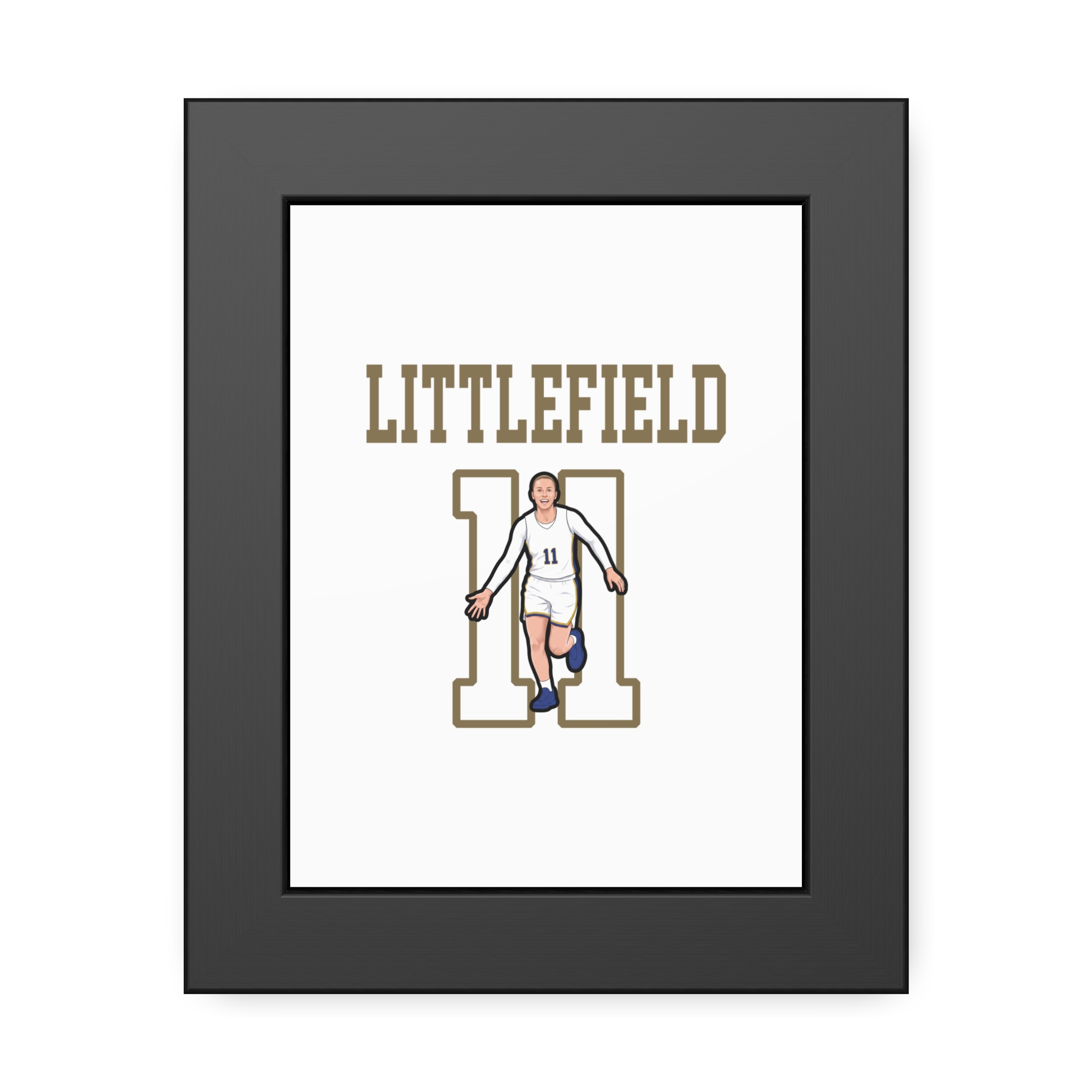 Framed Poster — character_shirsey in Black