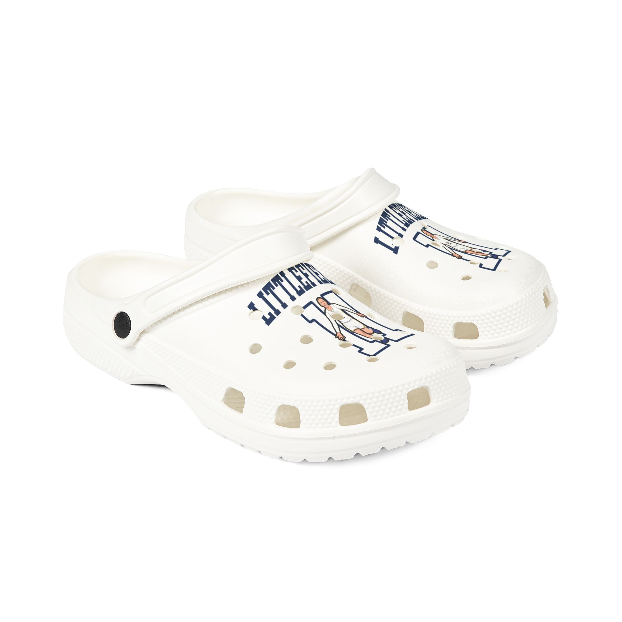 Rubber Clogs — character_shirsey in White