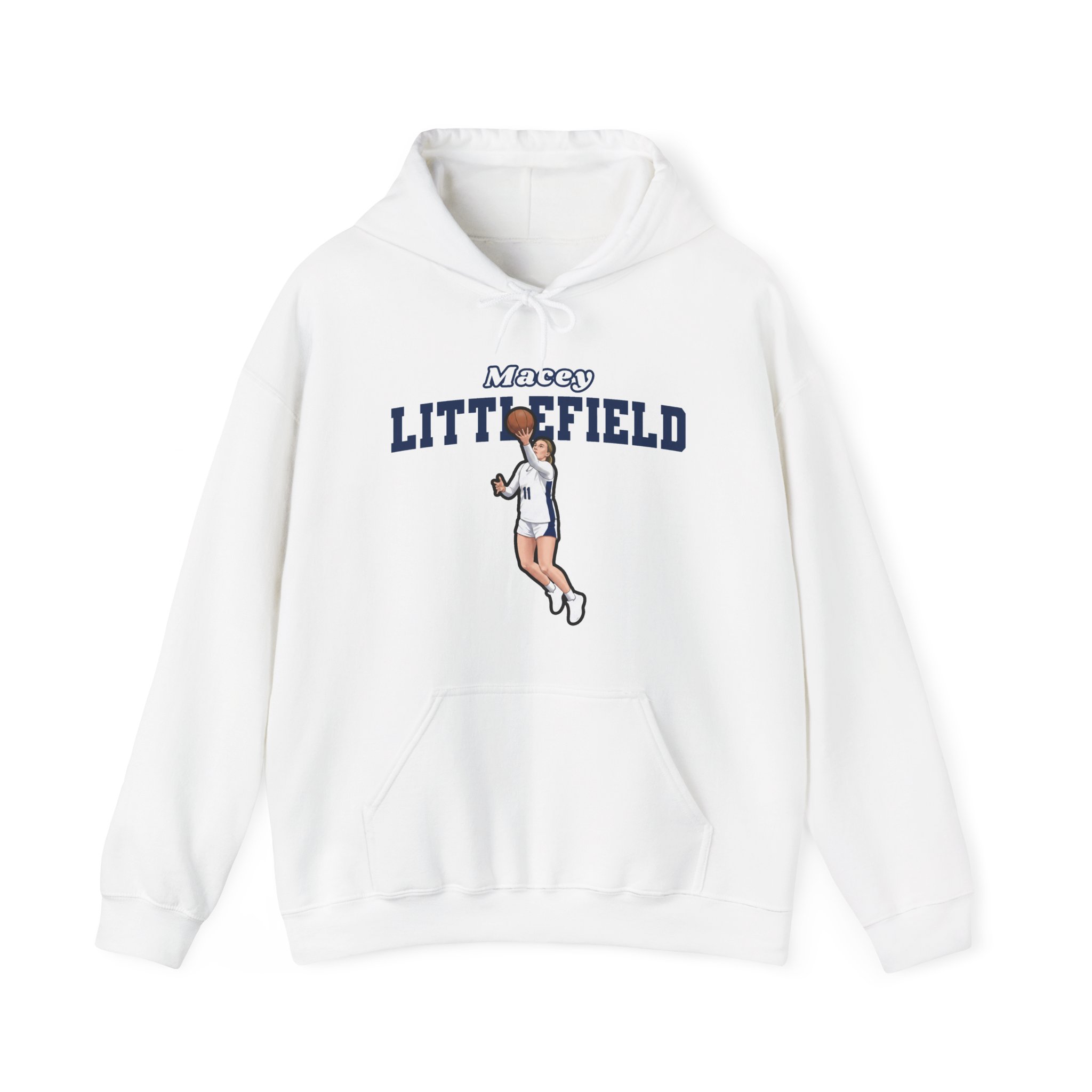 Hoodie — character_name_arch in White