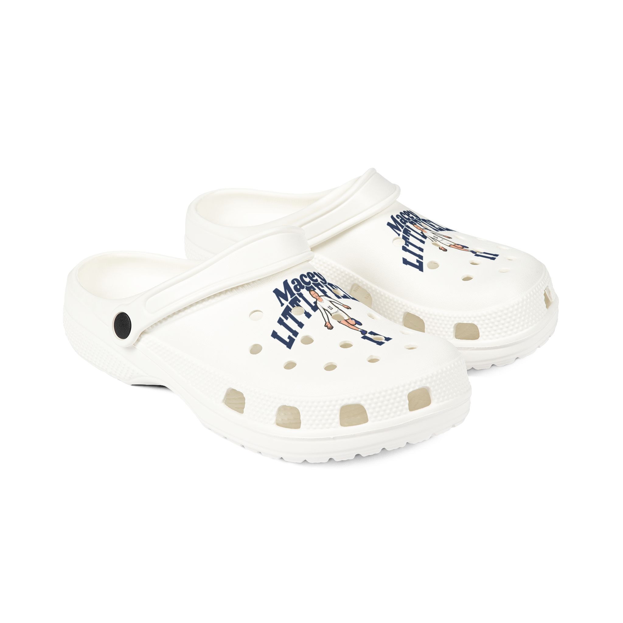 Rubber Clogs — character_signature_arch in White