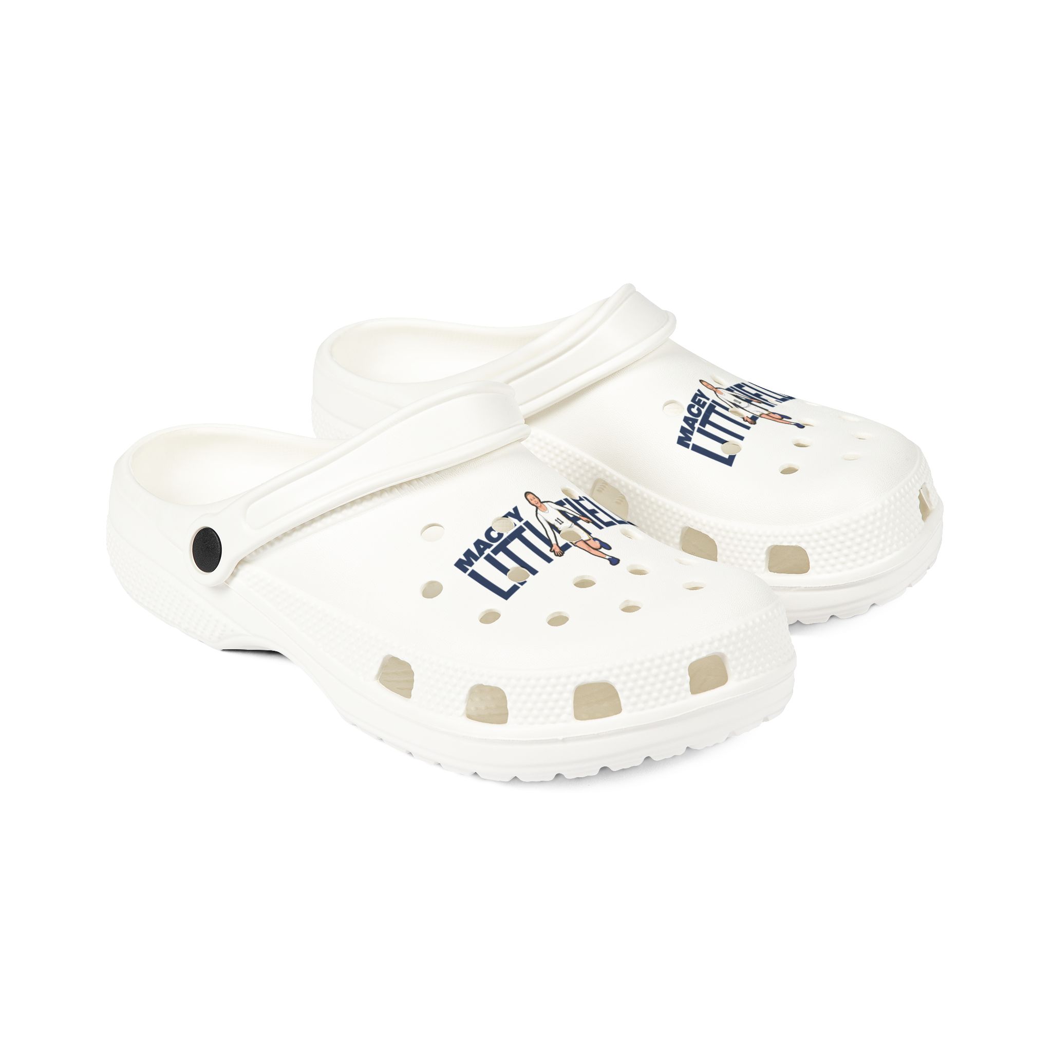 Rubber Clogs — character_player_name in White