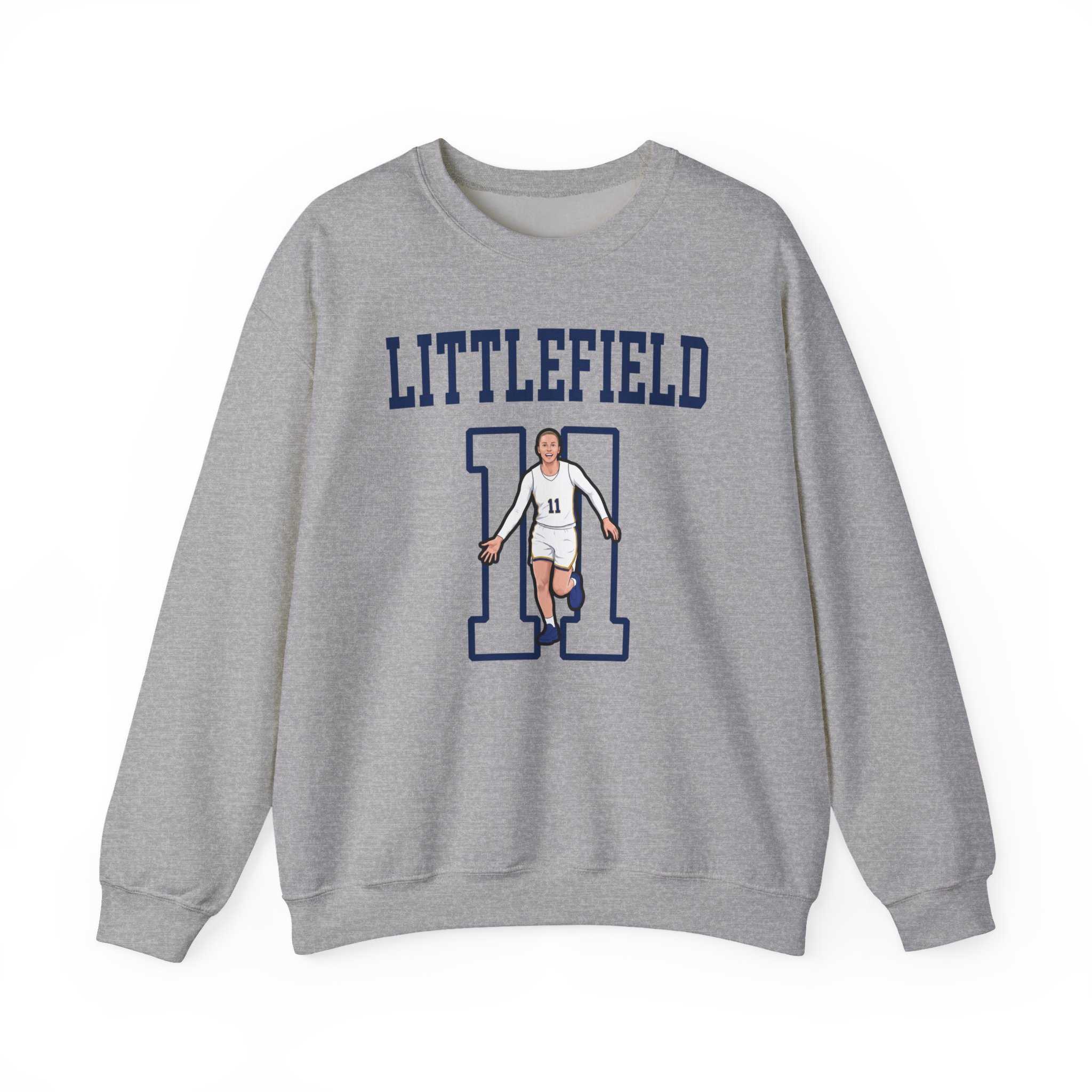 Crewneck Sweatshirt — character_shirsey in Grey