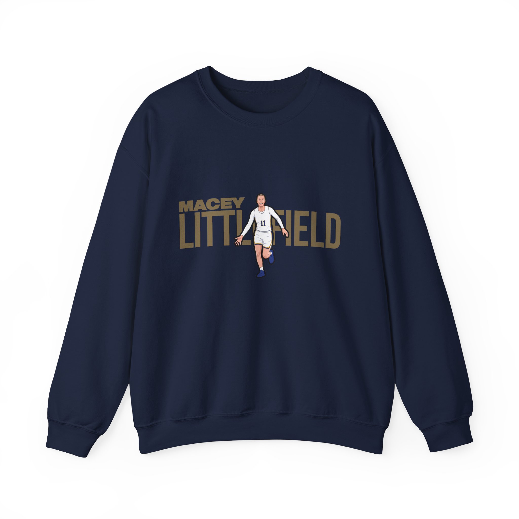 Crewneck Sweatshirt — character_player_name in Navy