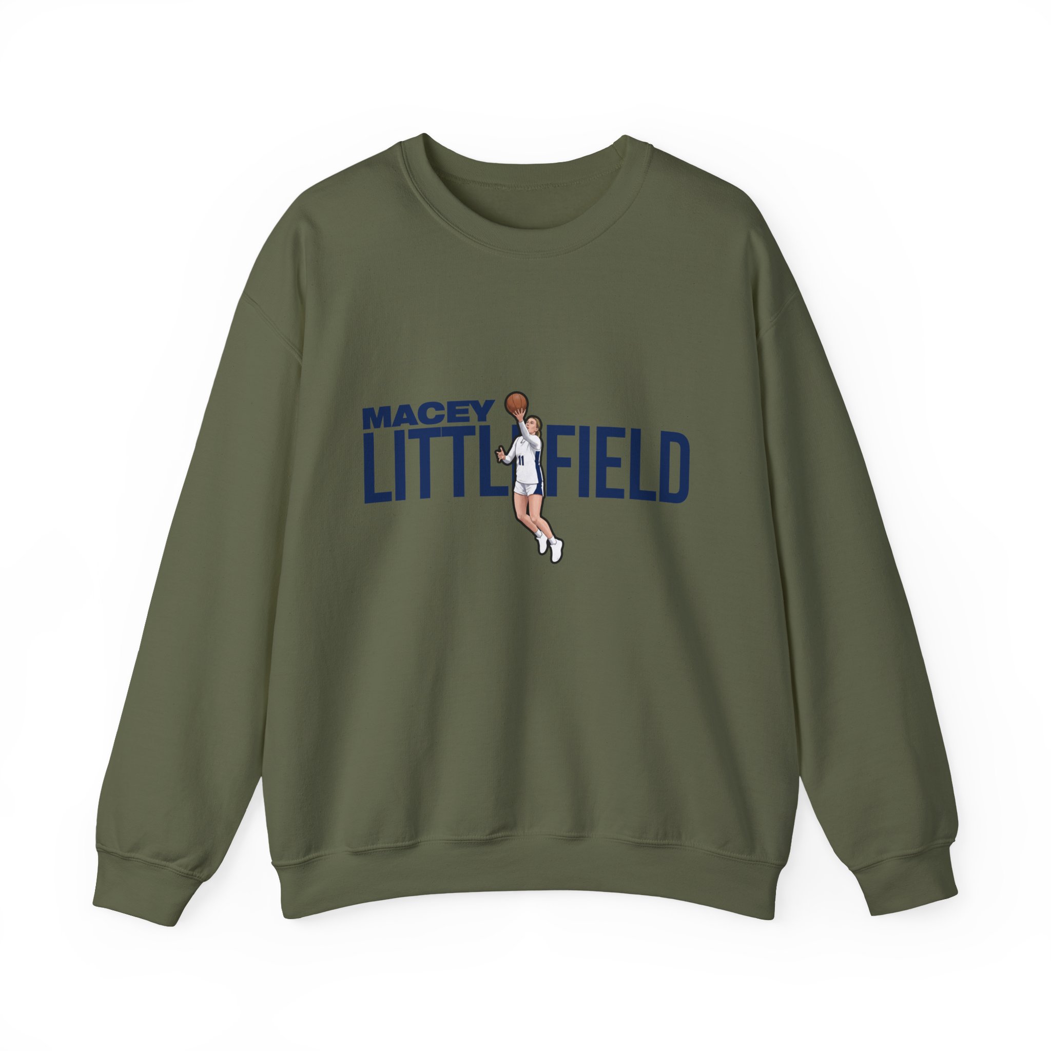 Crewneck Sweatshirt — character_player_name in Green