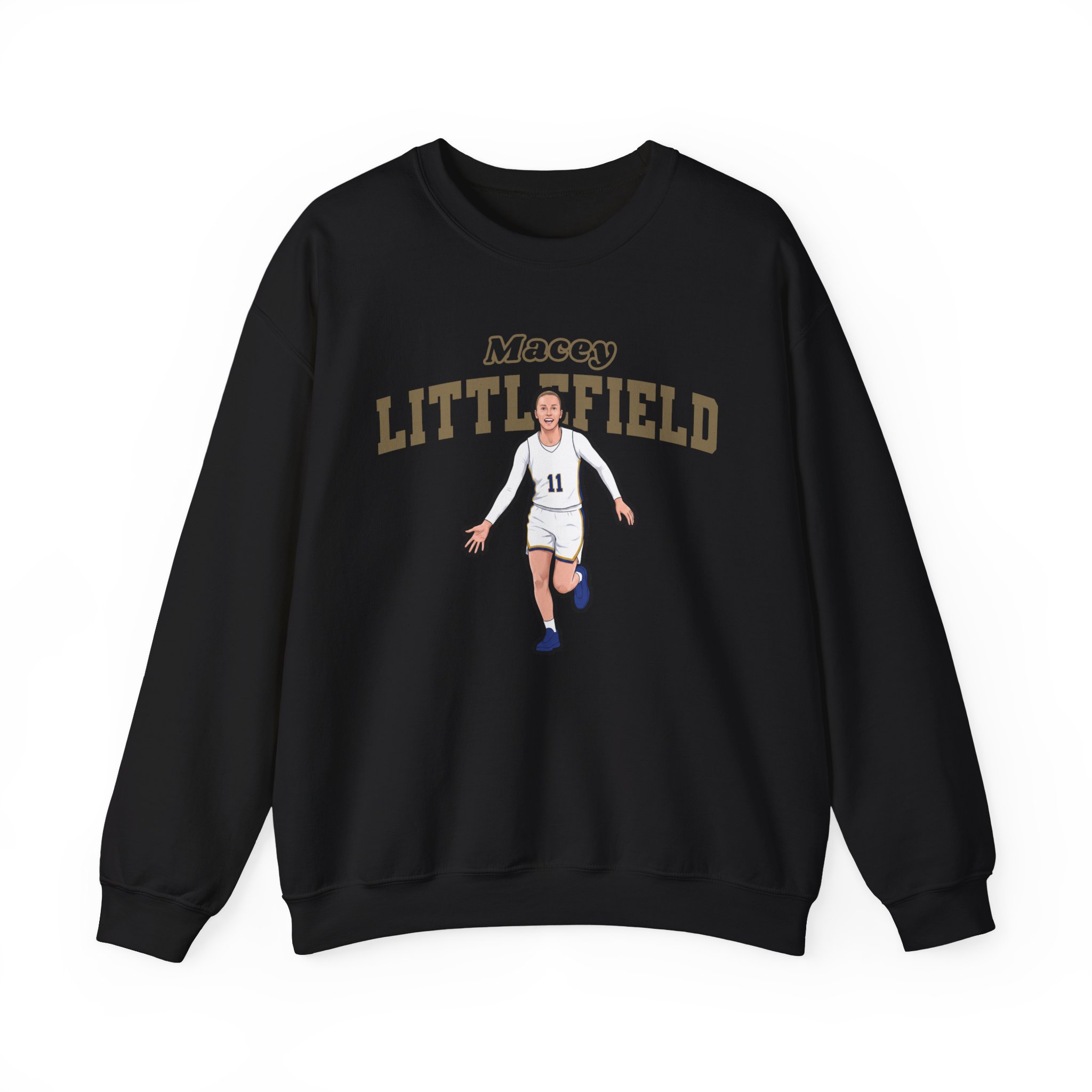 Crewneck Sweatshirt — character_name_arch in Black