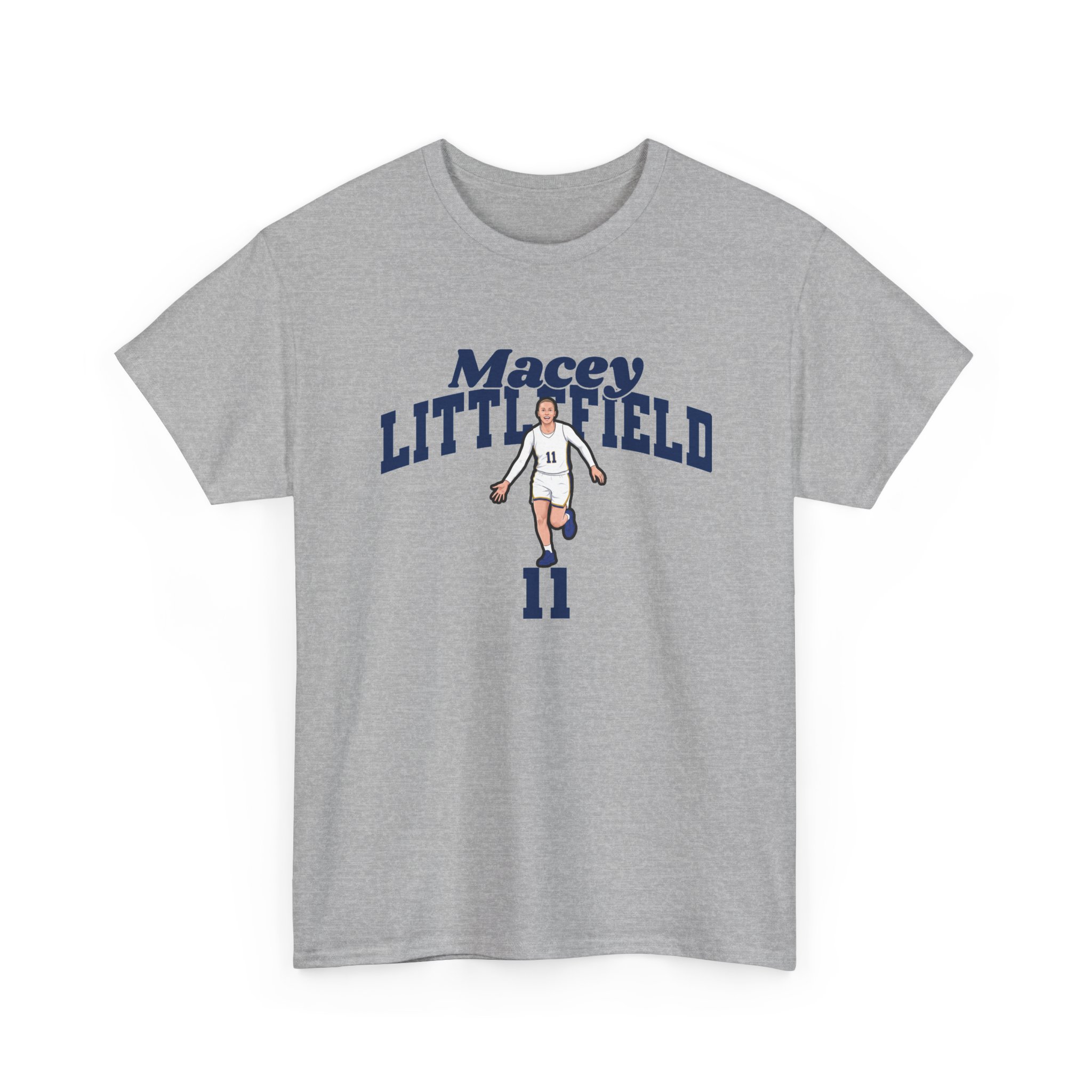 Tee — character_signature_arch in Grey