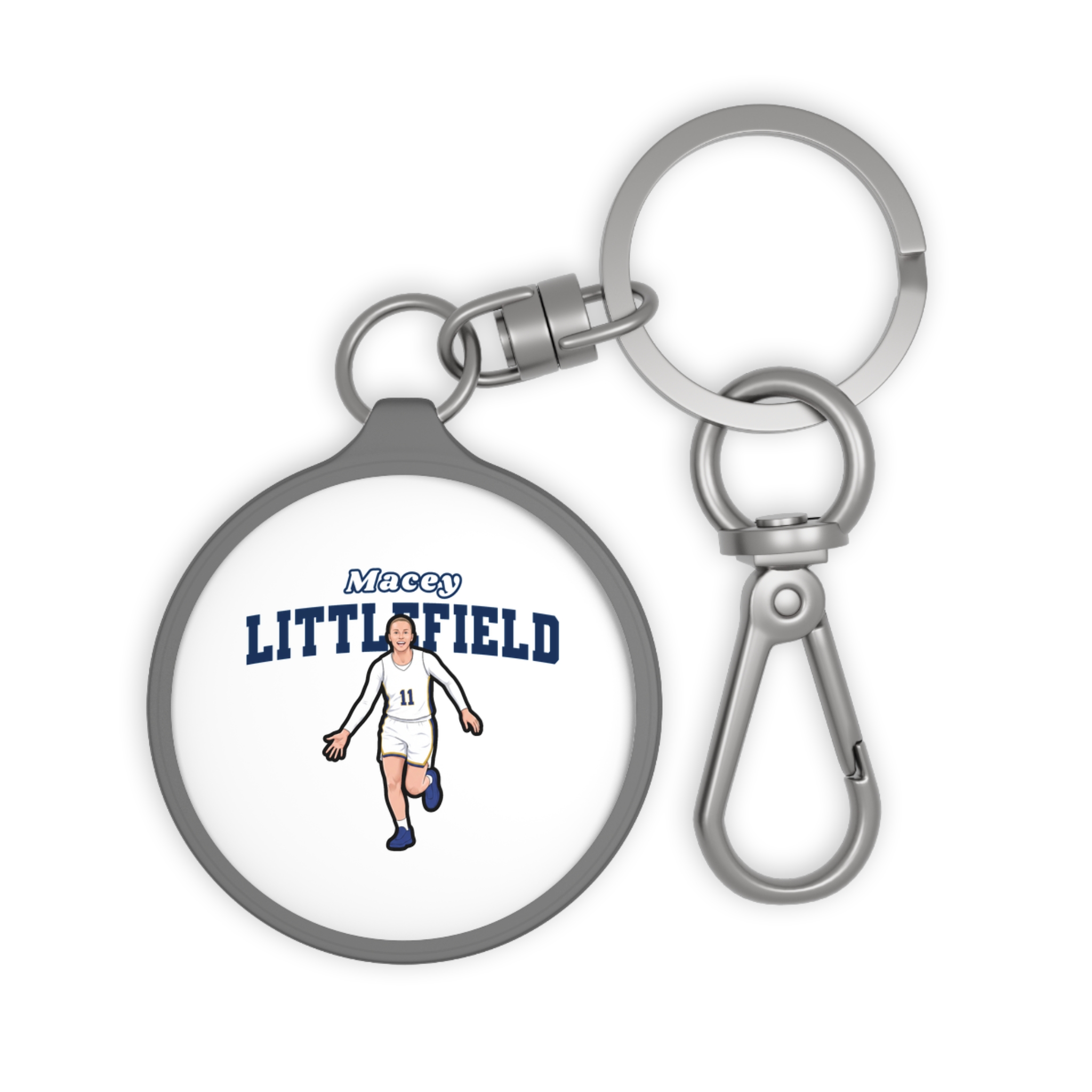 Keychain — character_name_arch in Grey
