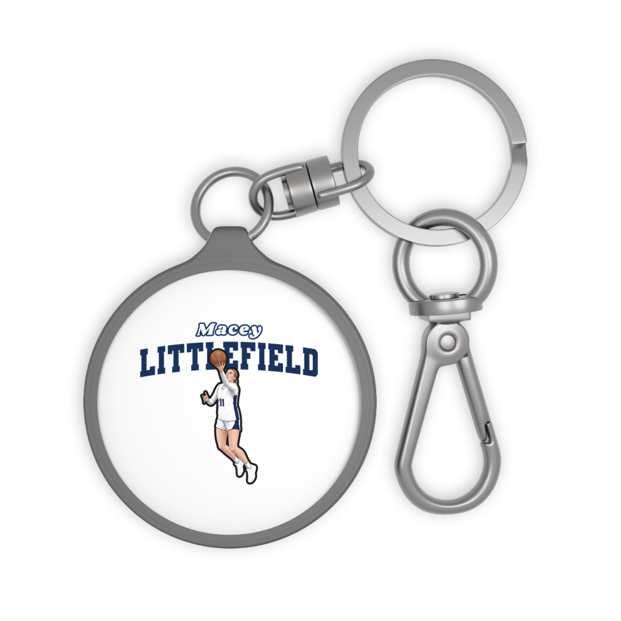Keychain — character_name_arch in Grey
