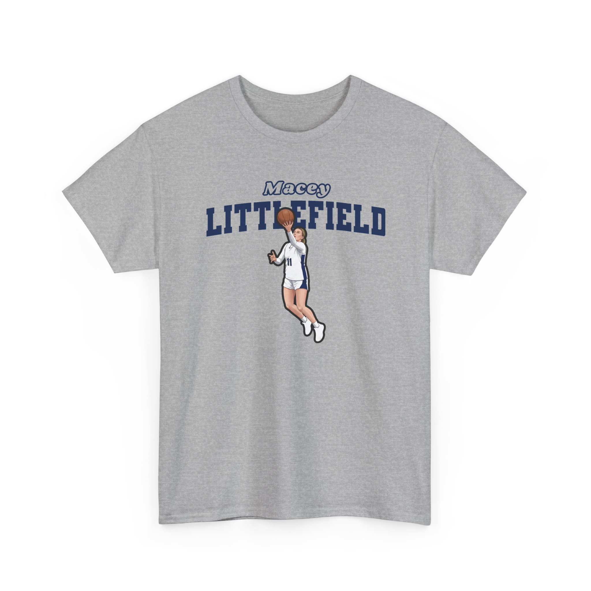 Tee — character_name_arch in Grey