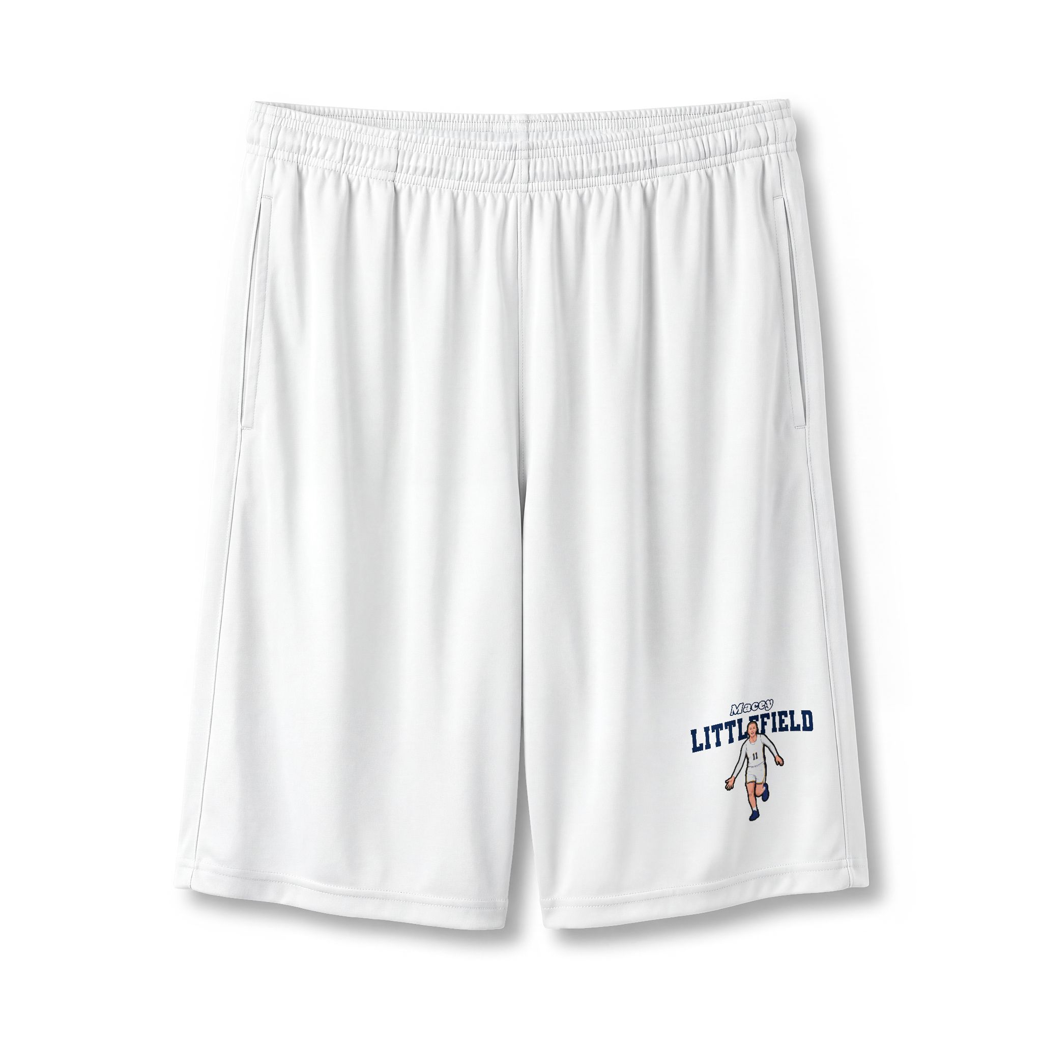 Shorts — character_name_arch in White