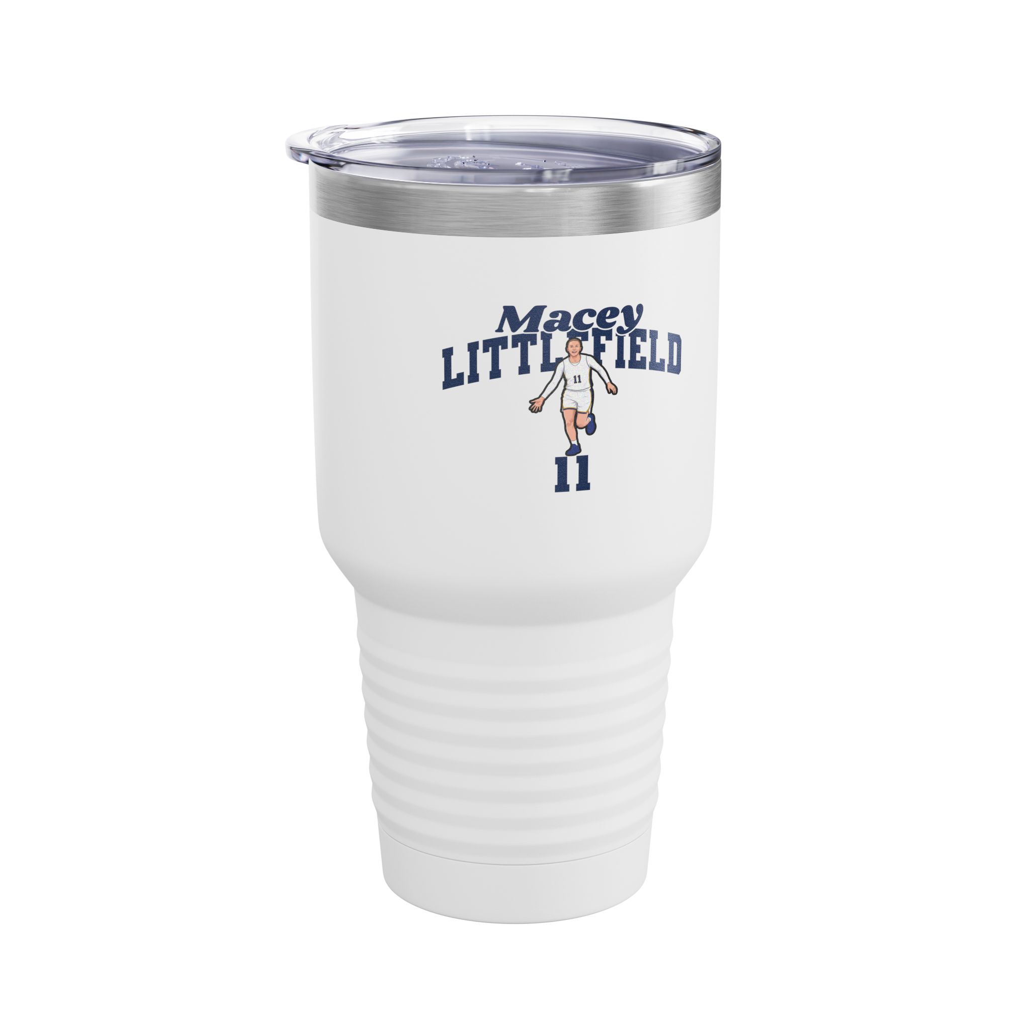 30oz Tumbler — character_signature_arch in White